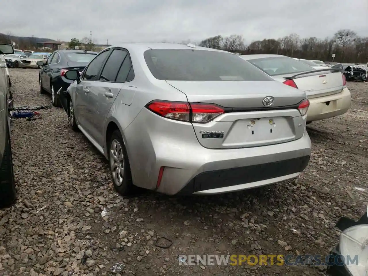 3 Photograph of a damaged car JTDEPRAE0LJ050296 TOYOTA COROLLA 2020