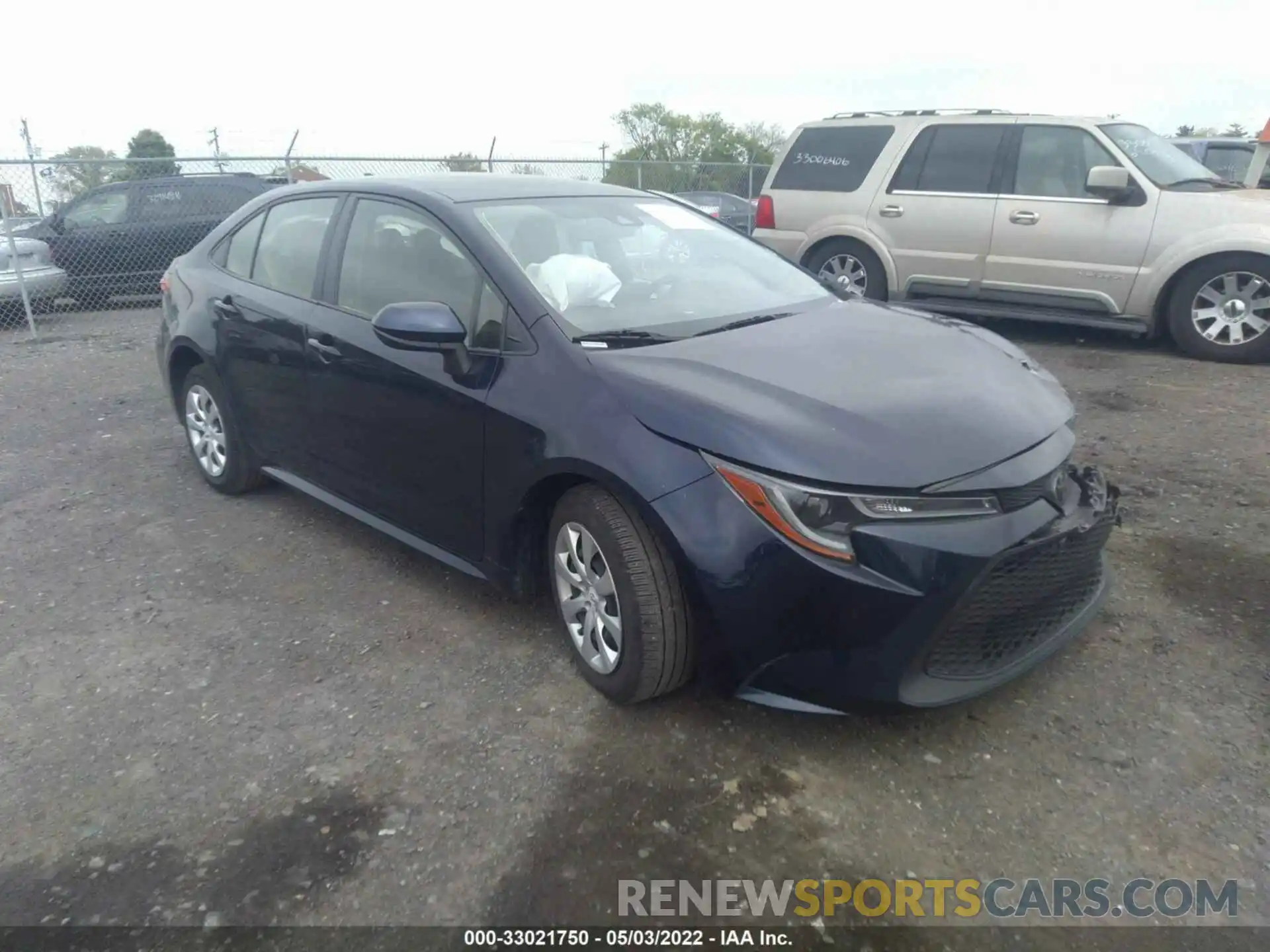 1 Photograph of a damaged car JTDEPRAE0LJ050475 TOYOTA COROLLA 2020