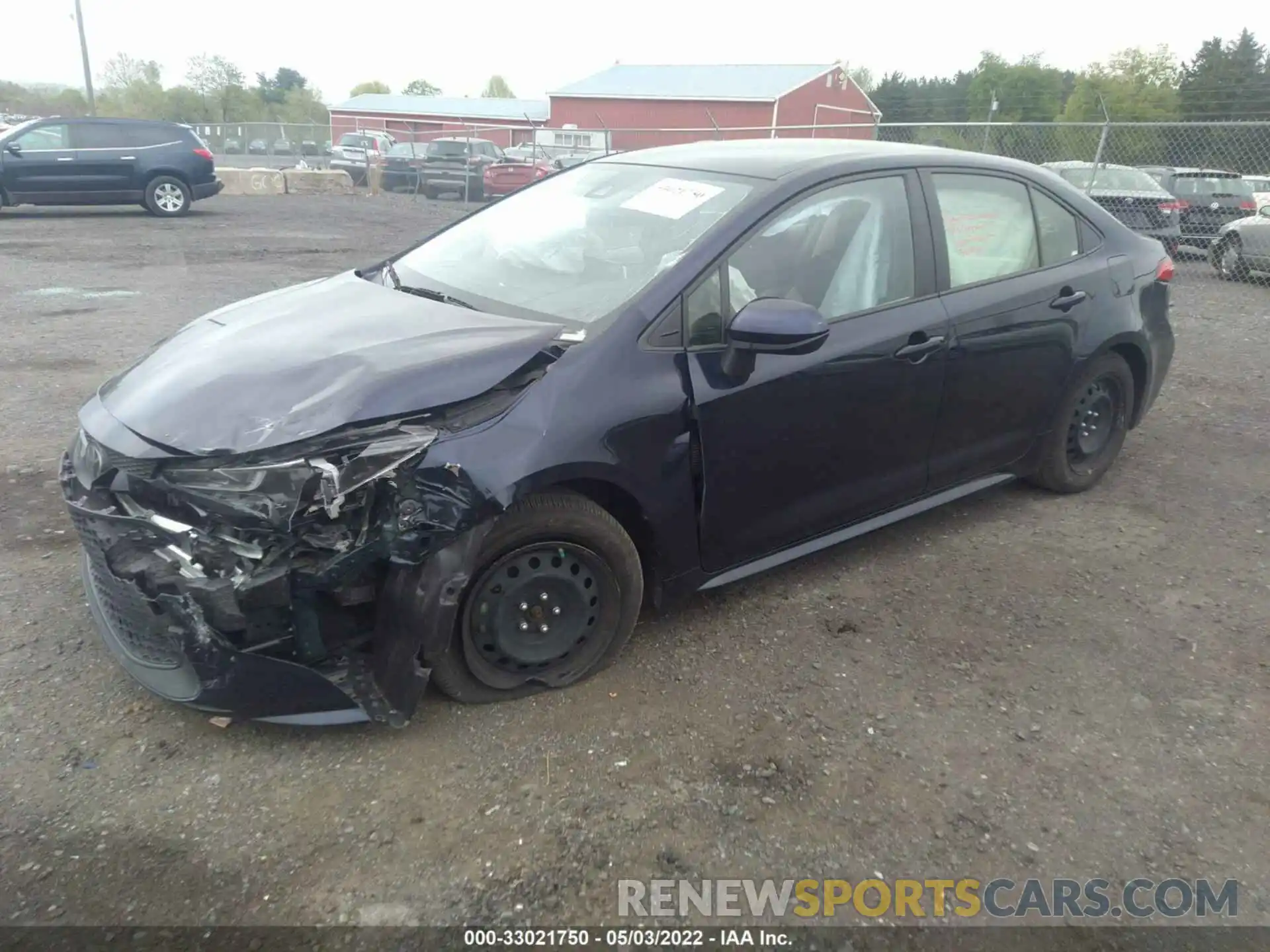 2 Photograph of a damaged car JTDEPRAE0LJ050475 TOYOTA COROLLA 2020