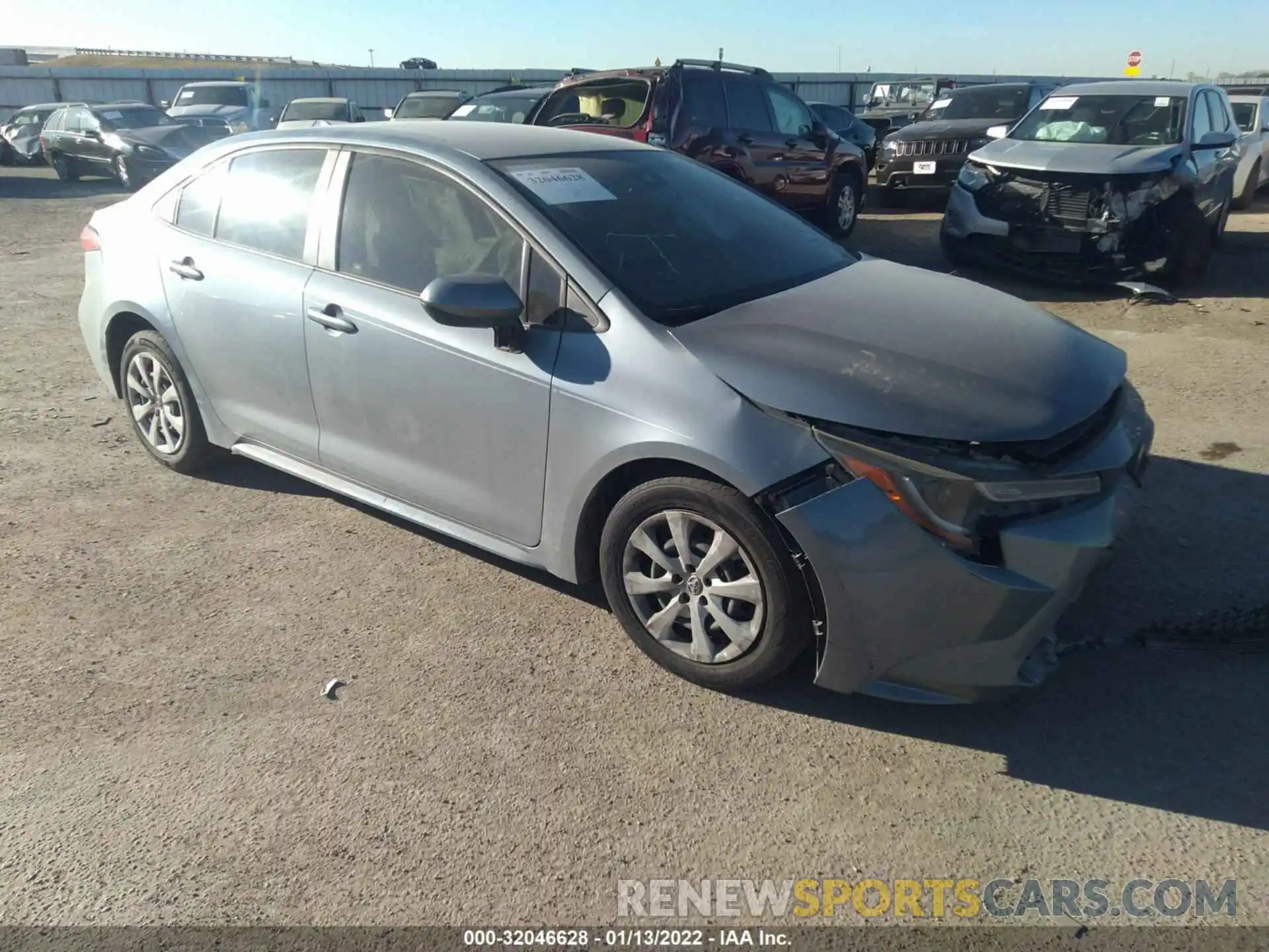 1 Photograph of a damaged car JTDEPRAE0LJ050847 TOYOTA COROLLA 2020