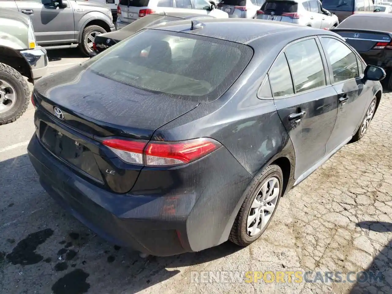 4 Photograph of a damaged car JTDEPRAE0LJ051402 TOYOTA COROLLA 2020