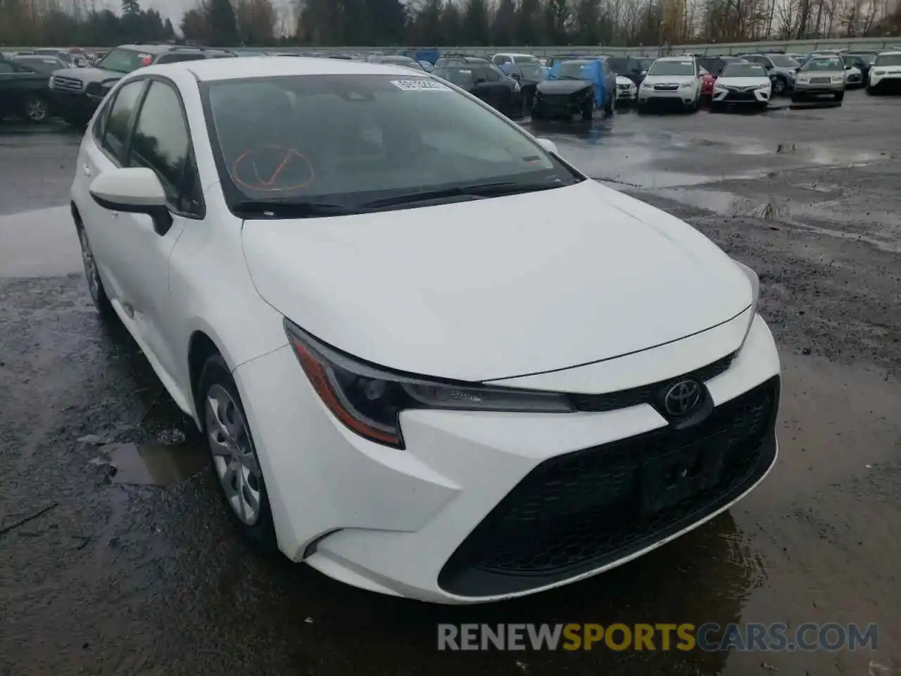 1 Photograph of a damaged car JTDEPRAE0LJ051609 TOYOTA COROLLA 2020