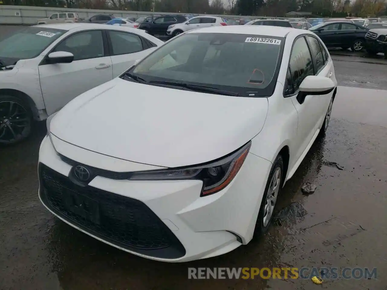 2 Photograph of a damaged car JTDEPRAE0LJ051609 TOYOTA COROLLA 2020