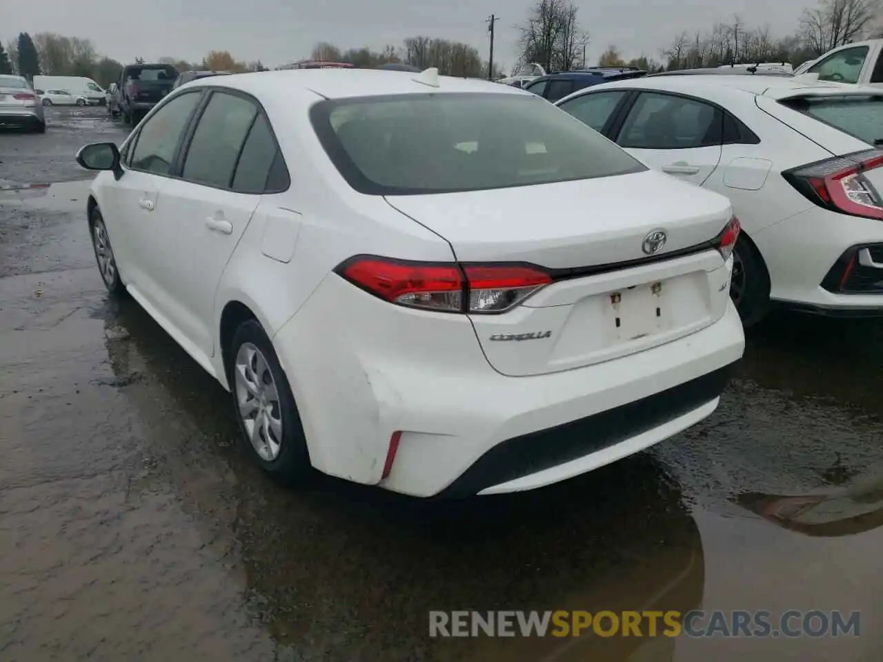 3 Photograph of a damaged car JTDEPRAE0LJ051609 TOYOTA COROLLA 2020