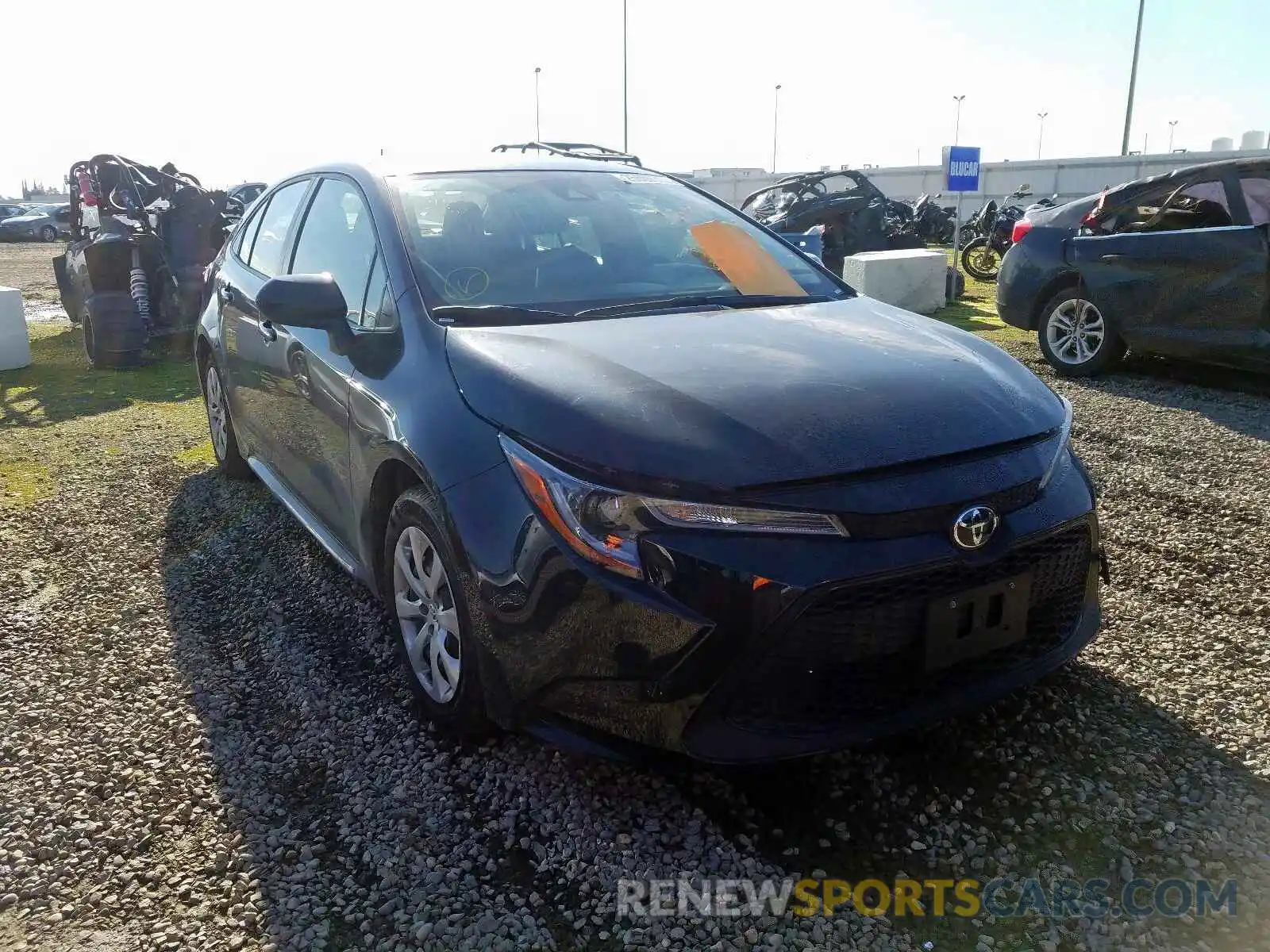 1 Photograph of a damaged car JTDEPRAE0LJ051769 TOYOTA COROLLA 2020