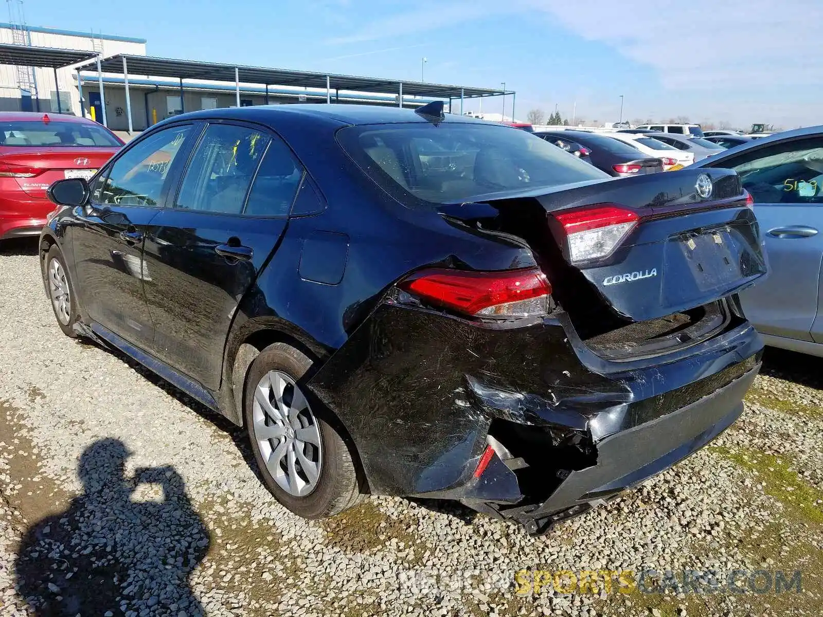 3 Photograph of a damaged car JTDEPRAE0LJ051769 TOYOTA COROLLA 2020