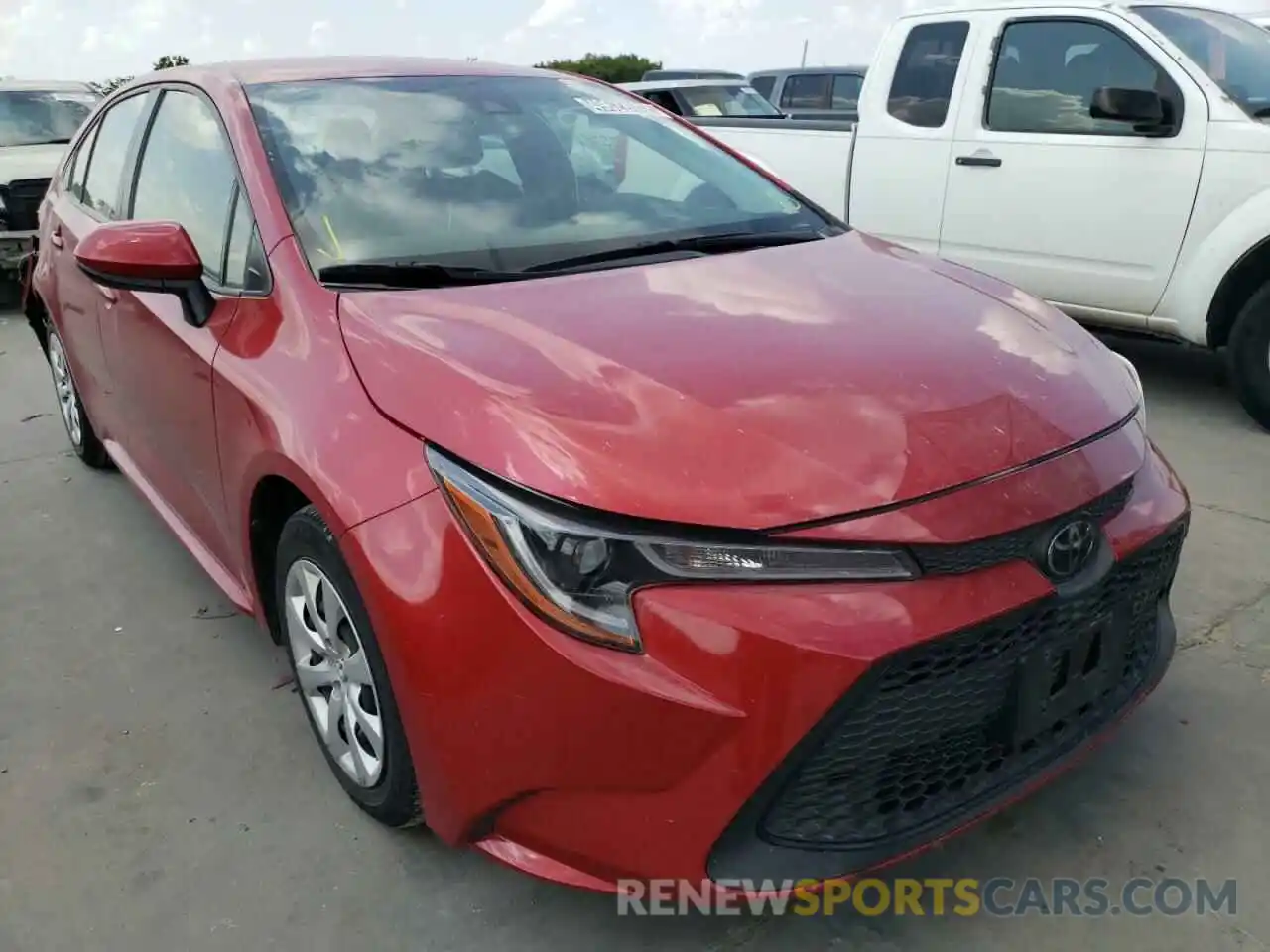 1 Photograph of a damaged car JTDEPRAE0LJ051920 TOYOTA COROLLA 2020