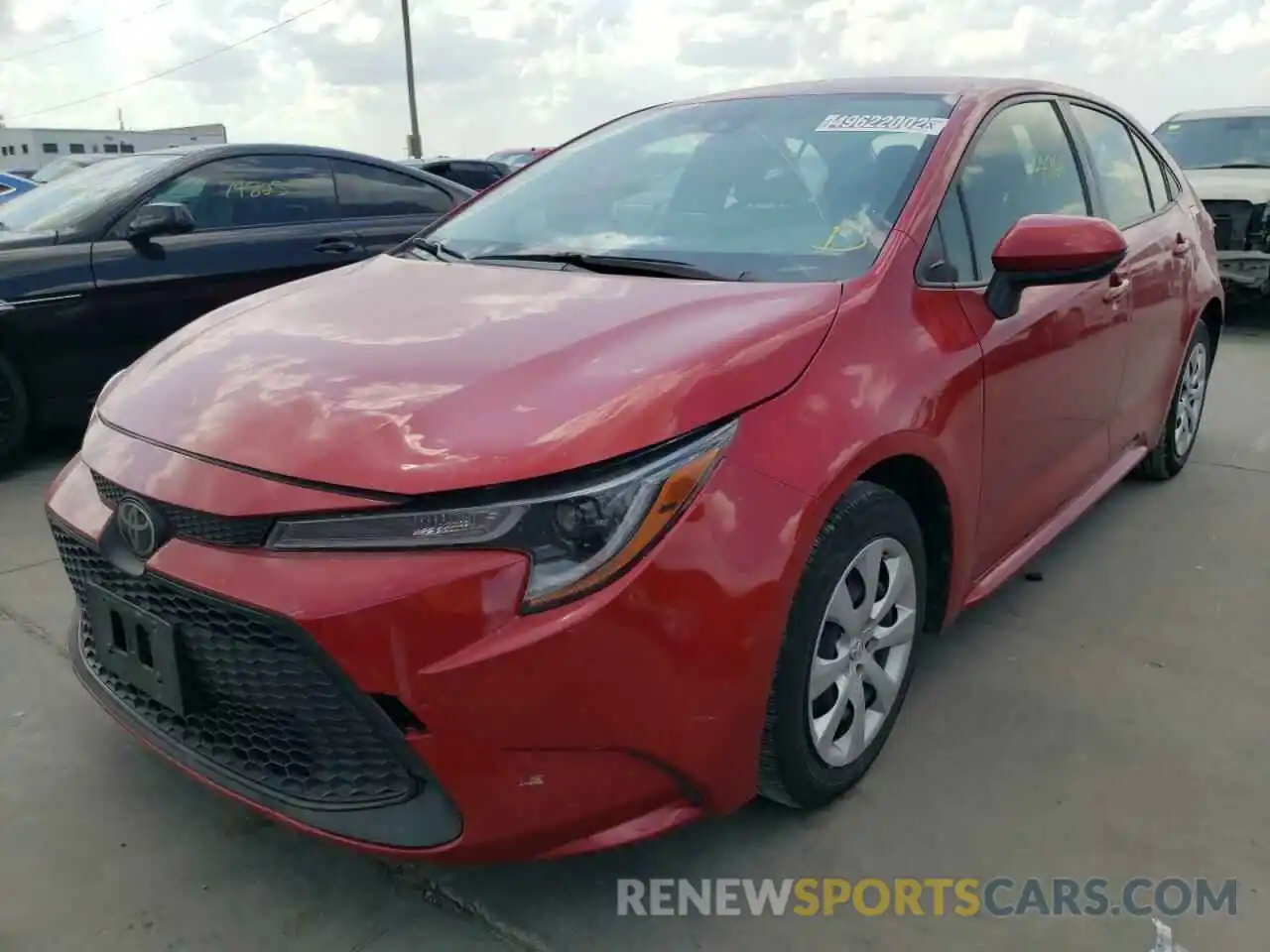 2 Photograph of a damaged car JTDEPRAE0LJ051920 TOYOTA COROLLA 2020