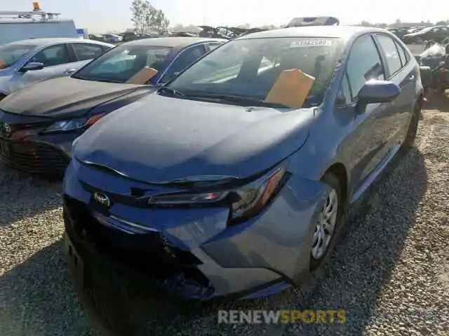 2 Photograph of a damaged car JTDEPRAE0LJ051965 TOYOTA COROLLA 2020