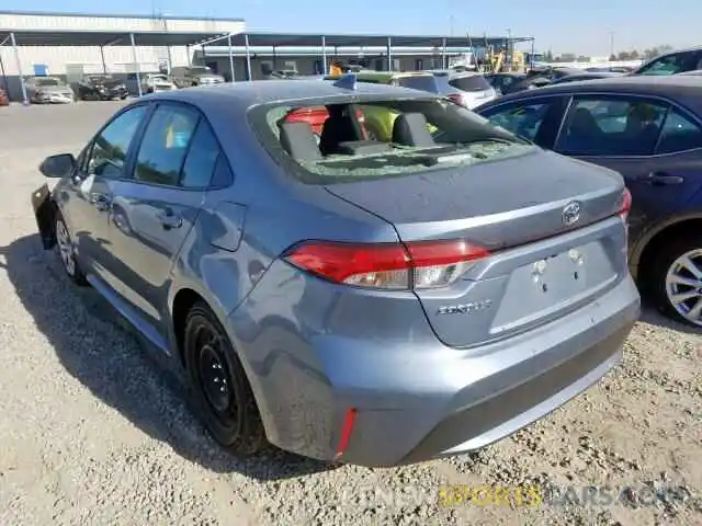 3 Photograph of a damaged car JTDEPRAE0LJ051965 TOYOTA COROLLA 2020