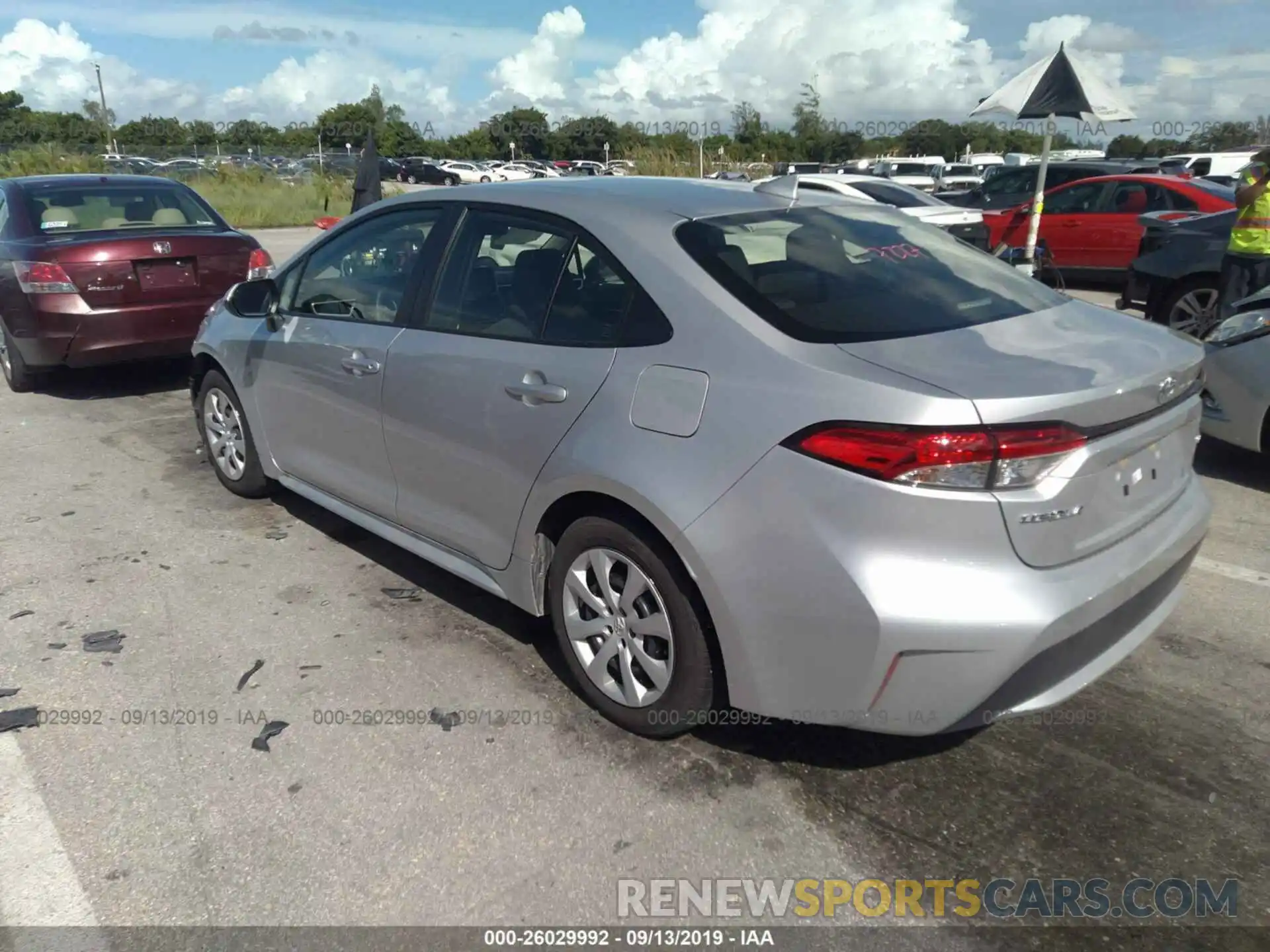 3 Photograph of a damaged car JTDEPRAE0LJ052422 TOYOTA COROLLA 2020