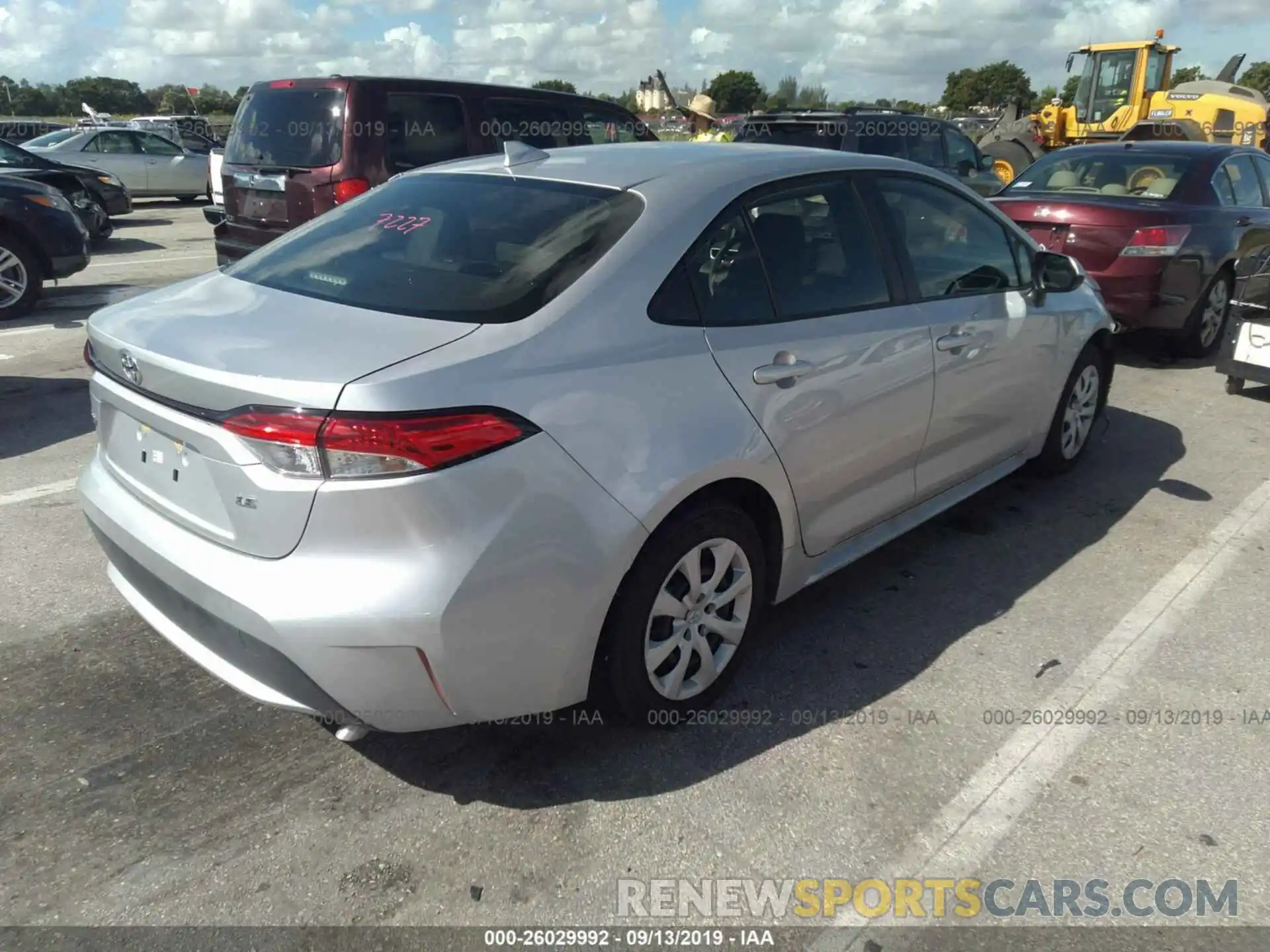 4 Photograph of a damaged car JTDEPRAE0LJ052422 TOYOTA COROLLA 2020