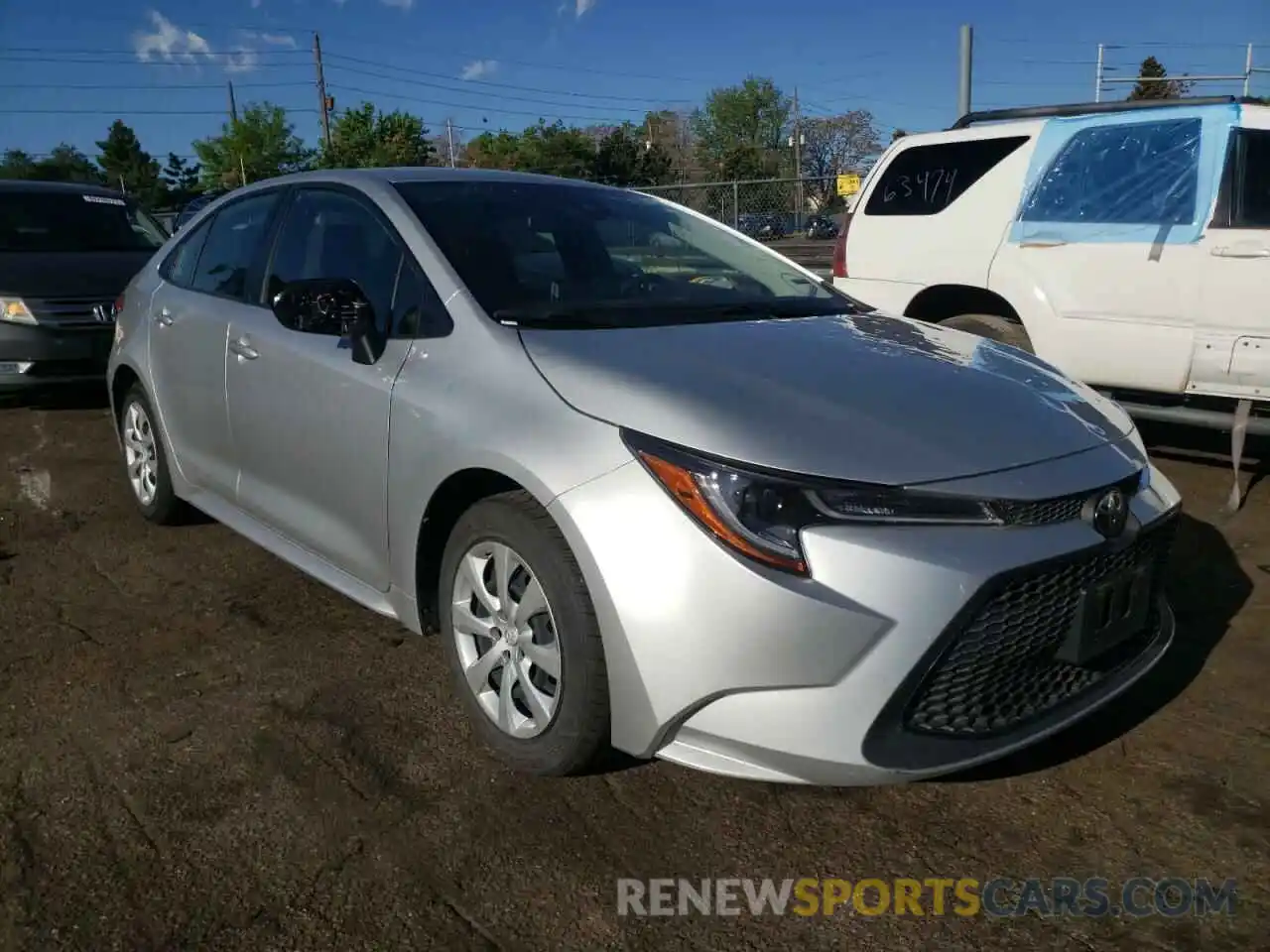 1 Photograph of a damaged car JTDEPRAE0LJ052551 TOYOTA COROLLA 2020