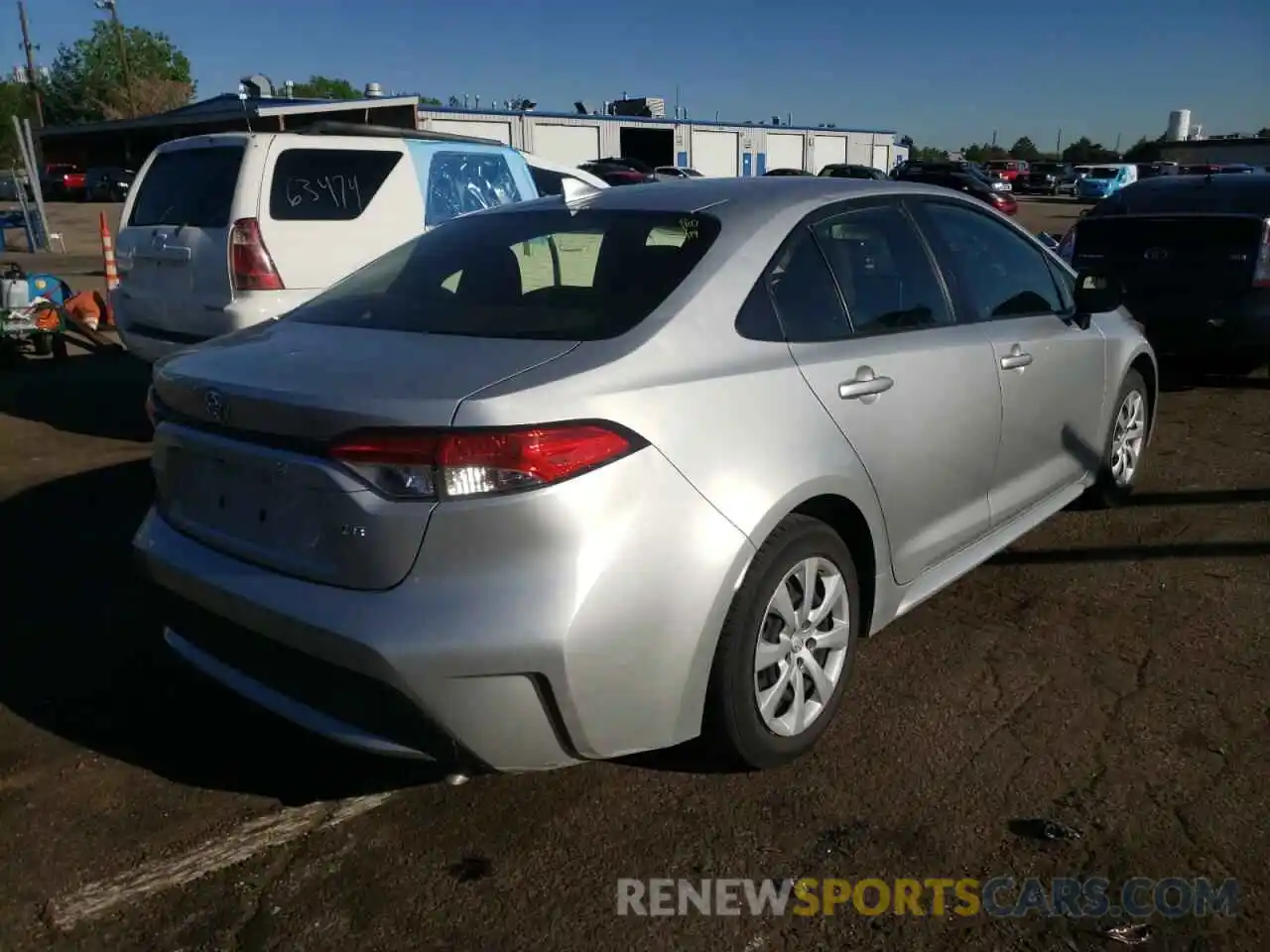 4 Photograph of a damaged car JTDEPRAE0LJ052551 TOYOTA COROLLA 2020