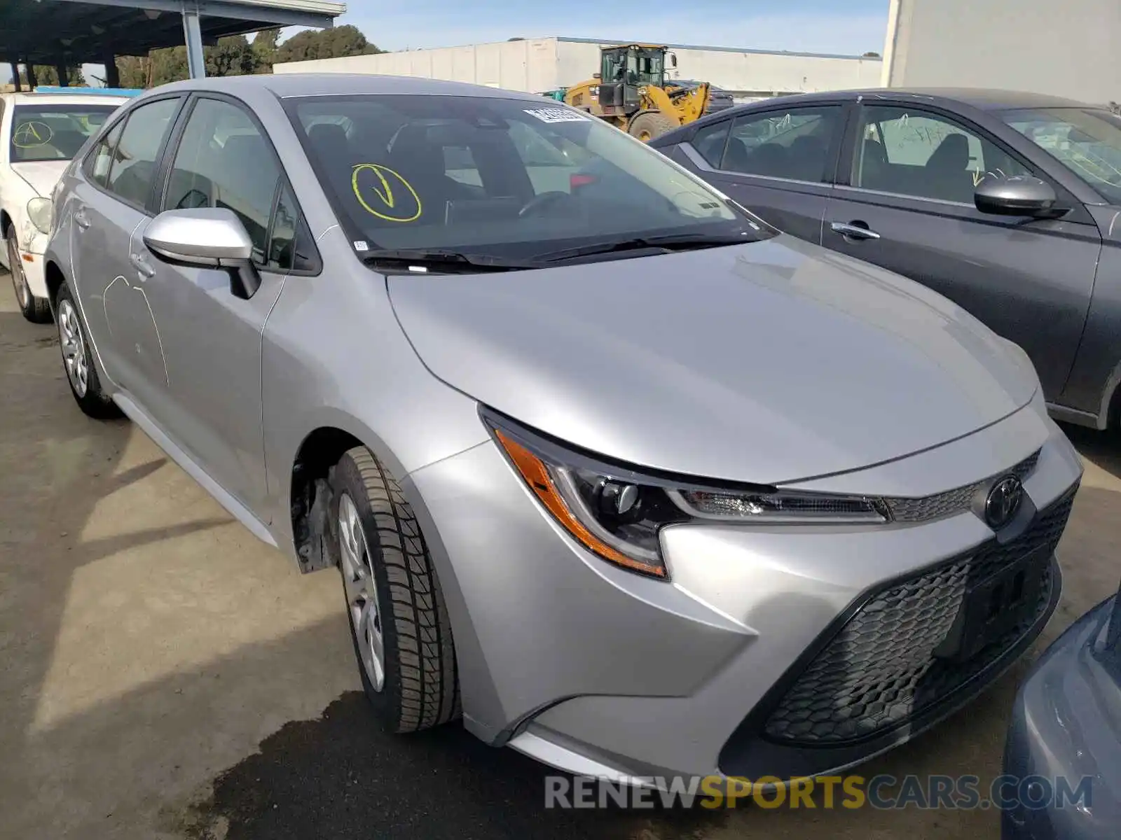 1 Photograph of a damaged car JTDEPRAE0LJ052596 TOYOTA COROLLA 2020