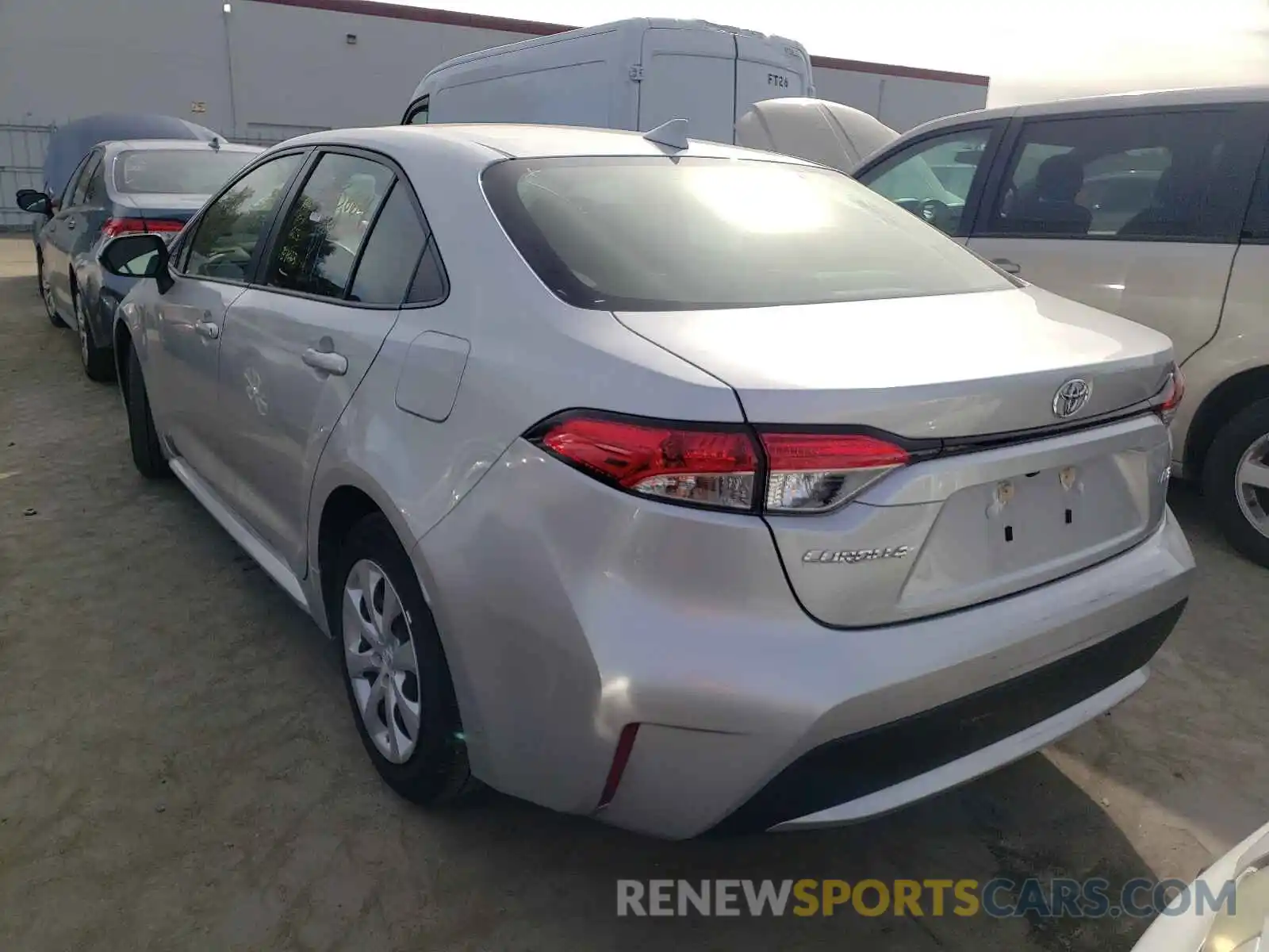 3 Photograph of a damaged car JTDEPRAE0LJ052596 TOYOTA COROLLA 2020