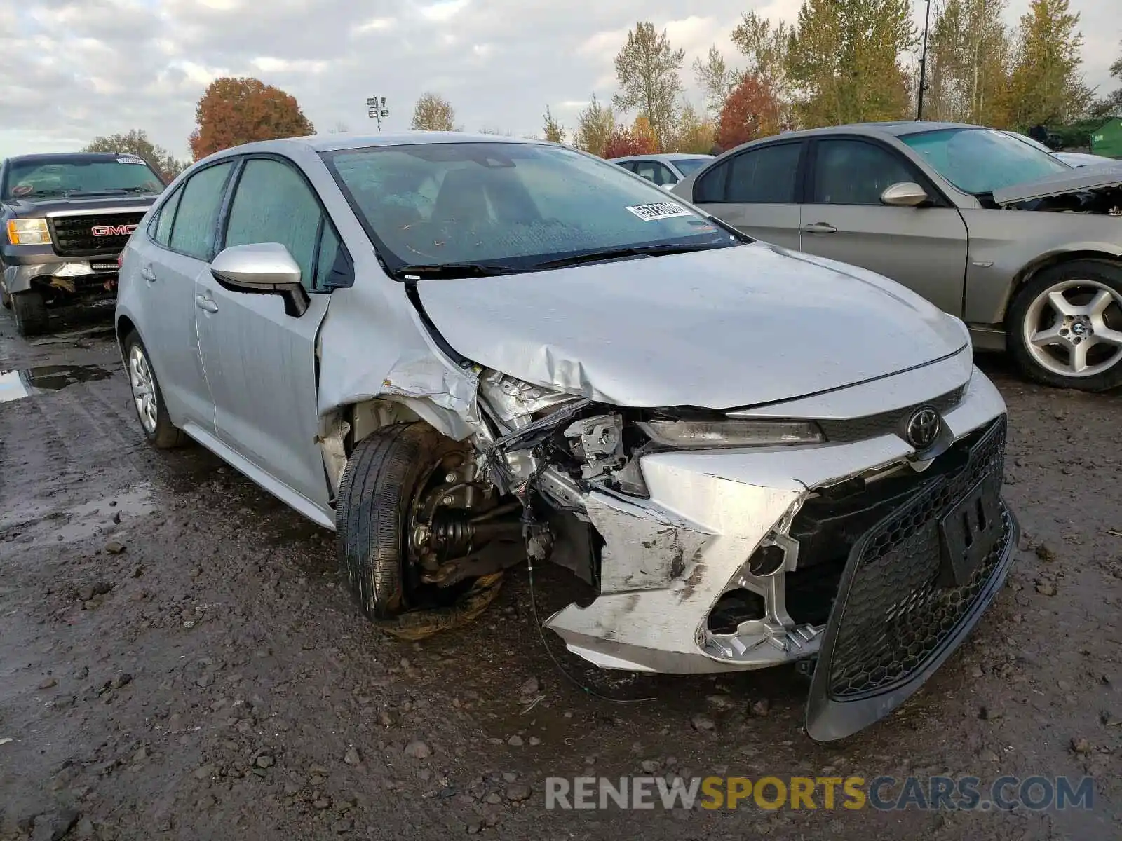 1 Photograph of a damaged car JTDEPRAE0LJ052890 TOYOTA COROLLA 2020