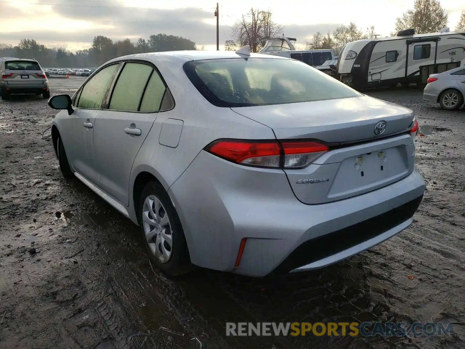 3 Photograph of a damaged car JTDEPRAE0LJ052890 TOYOTA COROLLA 2020