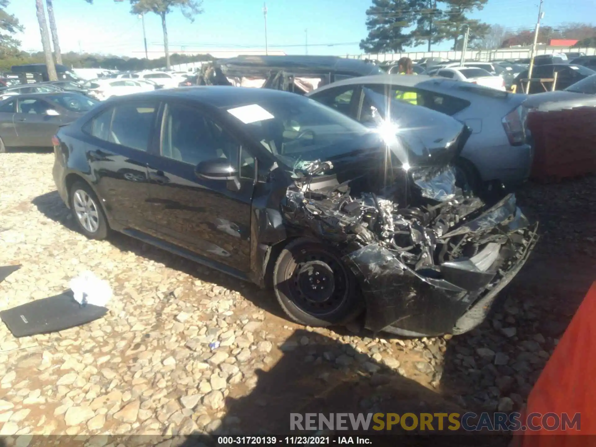 1 Photograph of a damaged car JTDEPRAE0LJ053974 TOYOTA COROLLA 2020