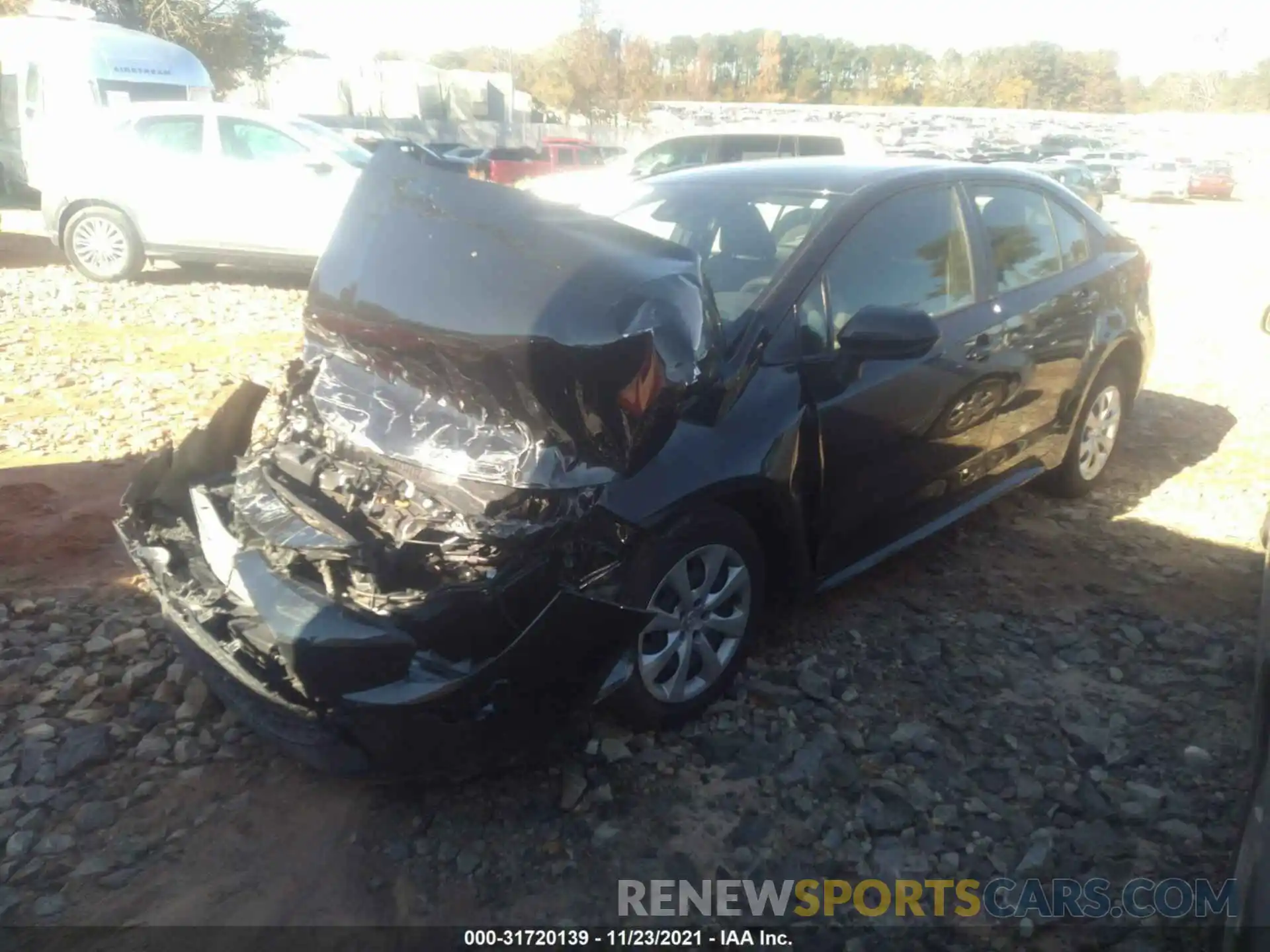 2 Photograph of a damaged car JTDEPRAE0LJ053974 TOYOTA COROLLA 2020