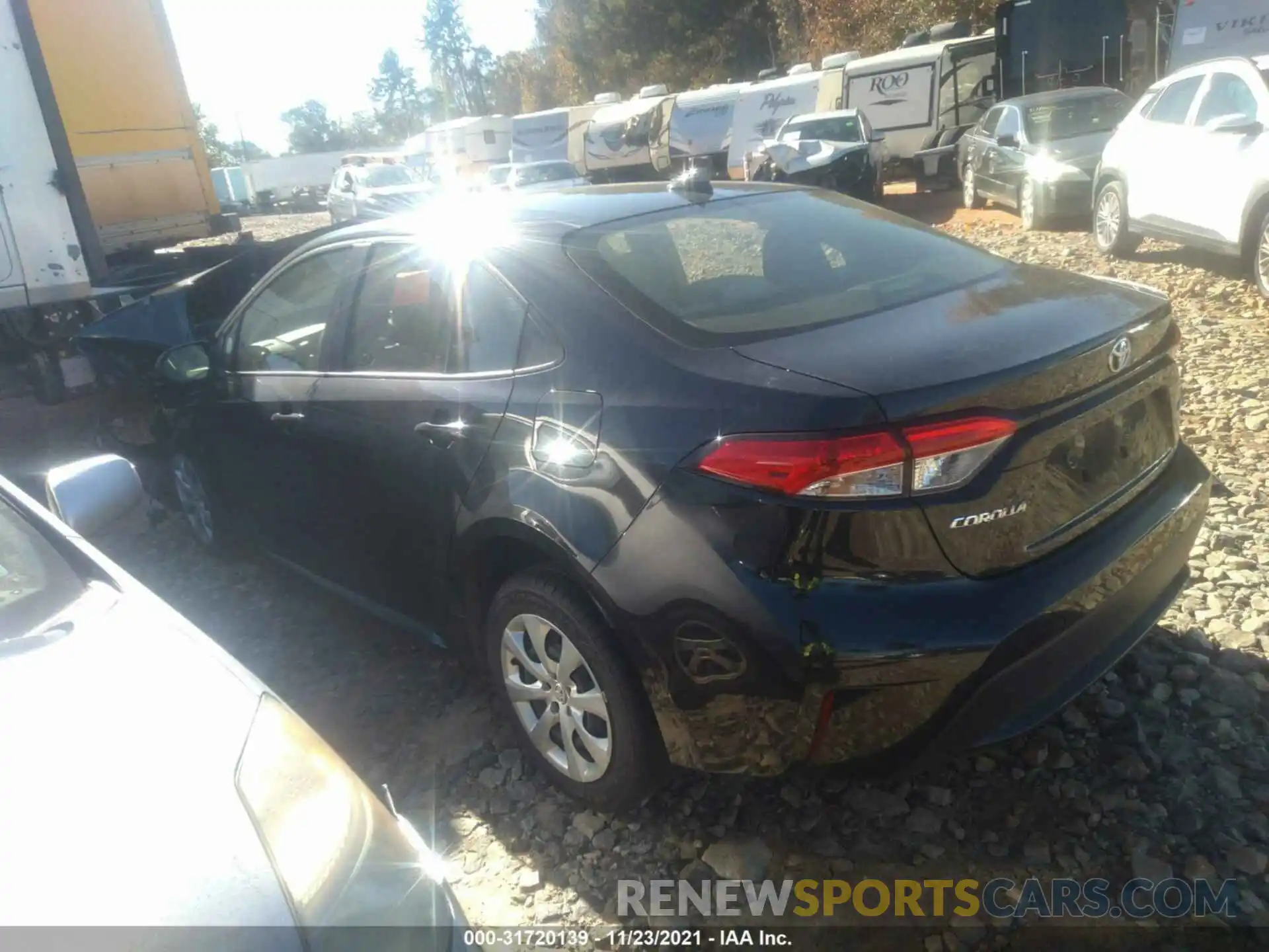 3 Photograph of a damaged car JTDEPRAE0LJ053974 TOYOTA COROLLA 2020