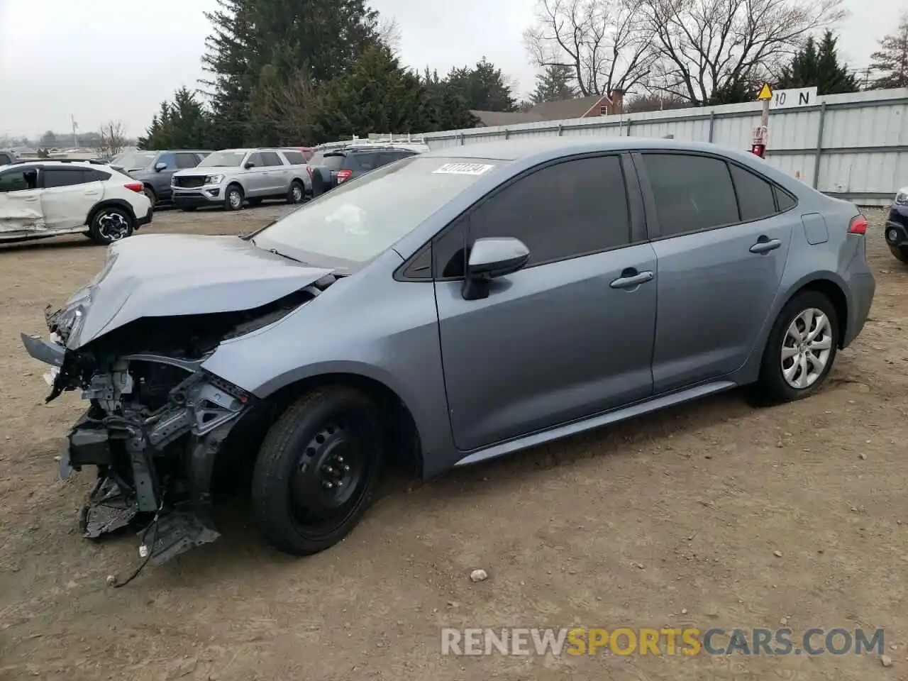 1 Photograph of a damaged car JTDEPRAE0LJ054123 TOYOTA COROLLA 2020