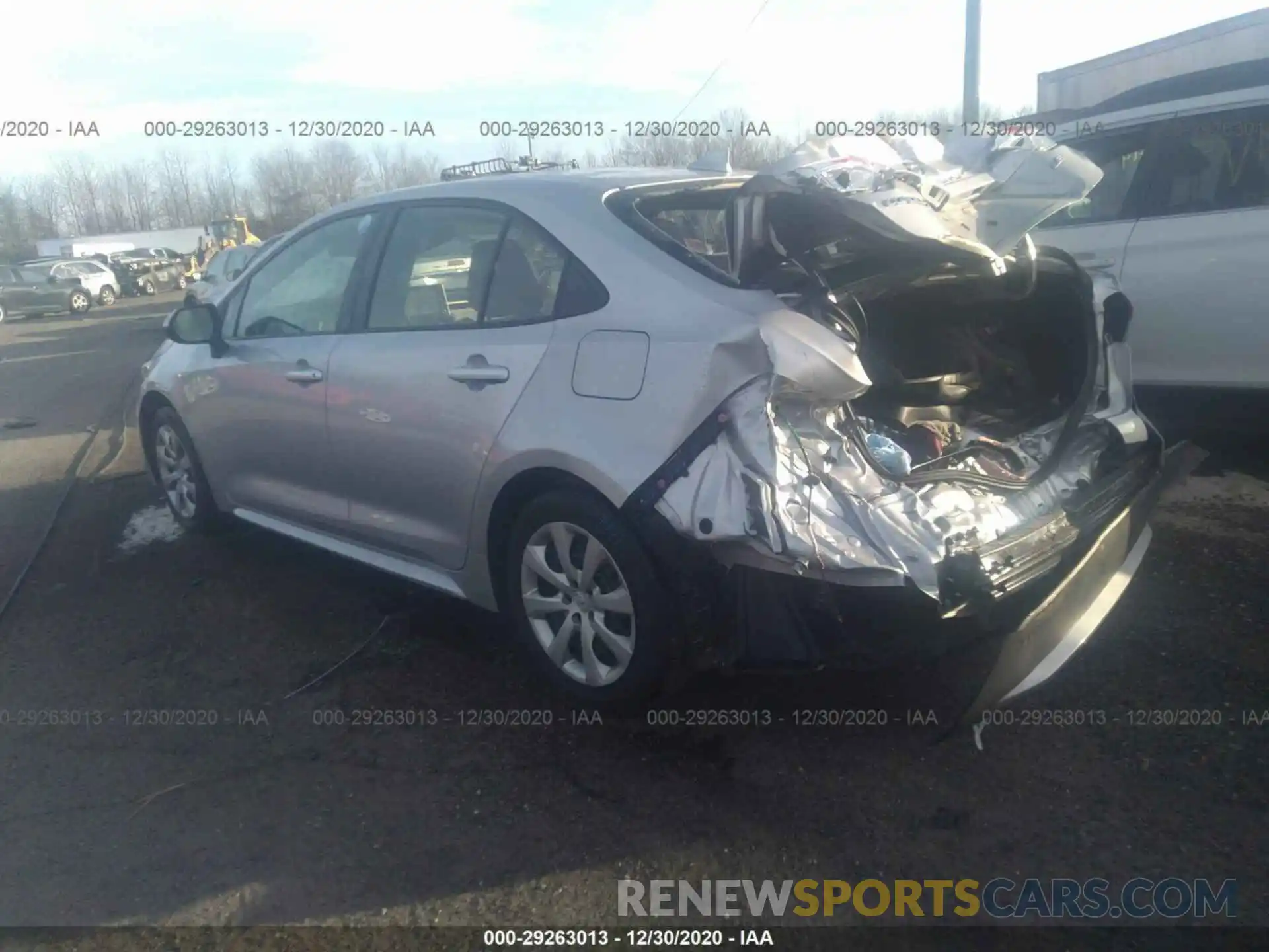 3 Photograph of a damaged car JTDEPRAE0LJ054445 TOYOTA COROLLA 2020