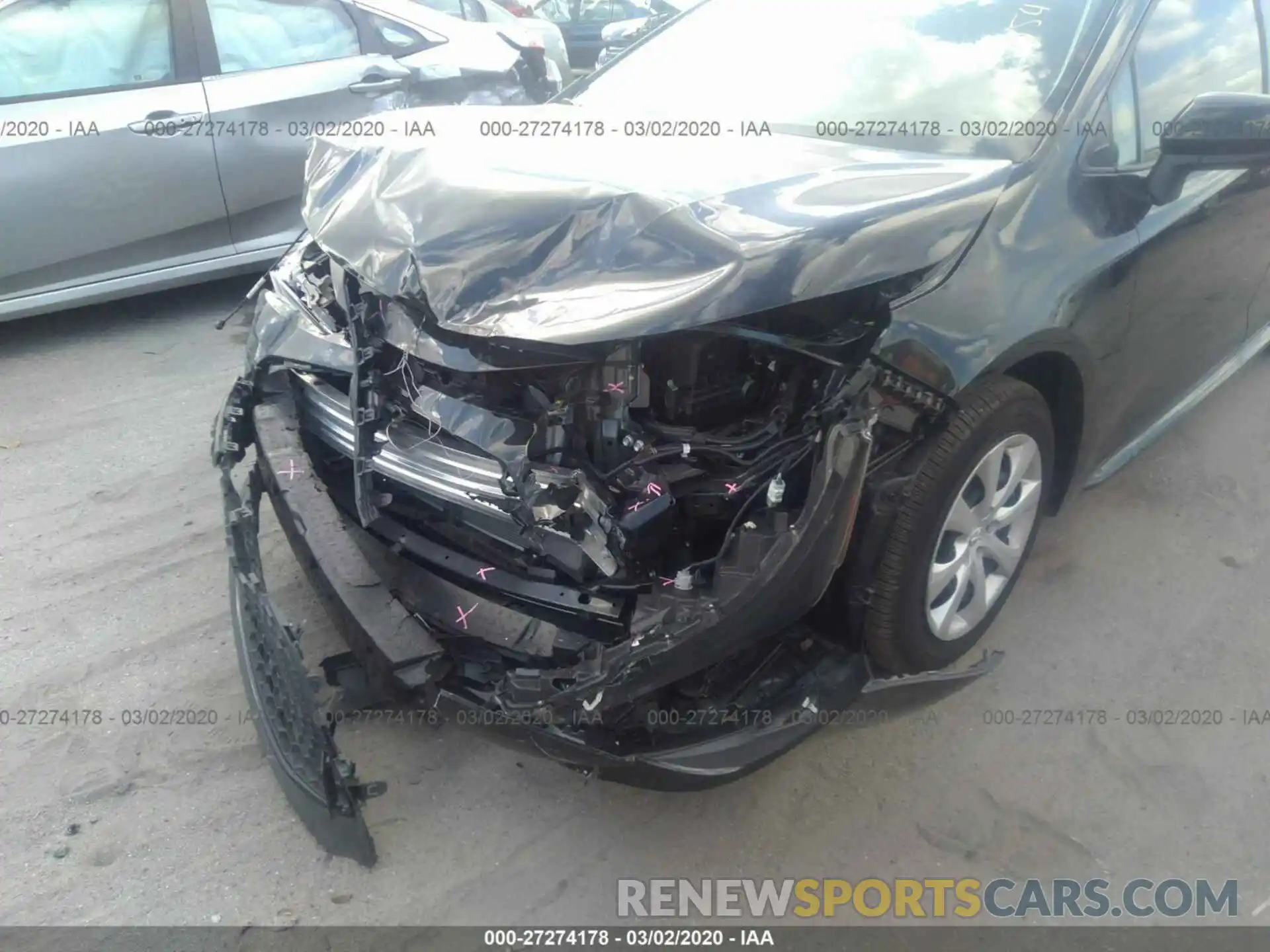 6 Фотография поврежденного автомобиля JTDEPRAE0LJ054574 TOYOTA COROLLA 2020