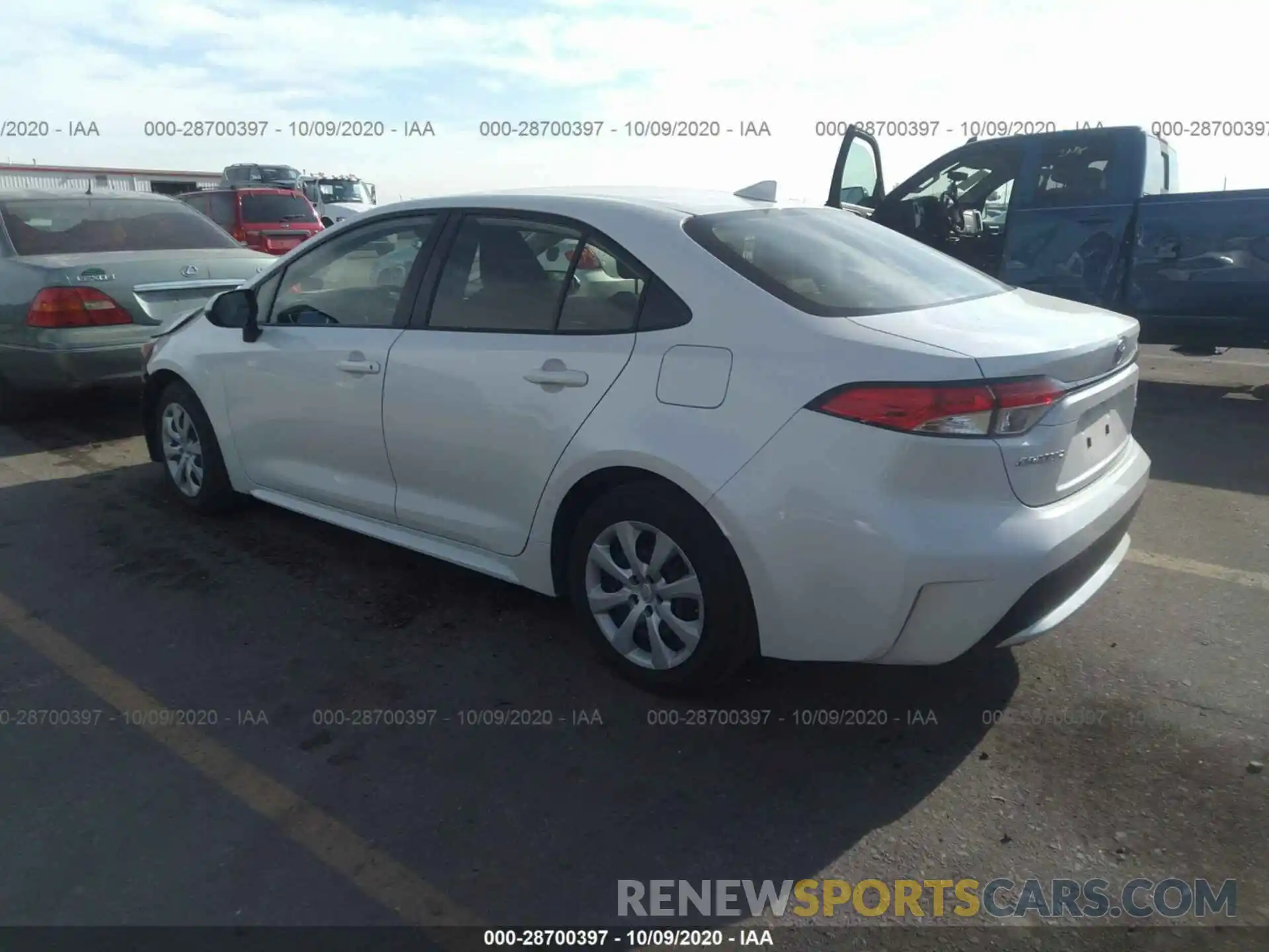 3 Photograph of a damaged car JTDEPRAE0LJ055014 TOYOTA COROLLA 2020