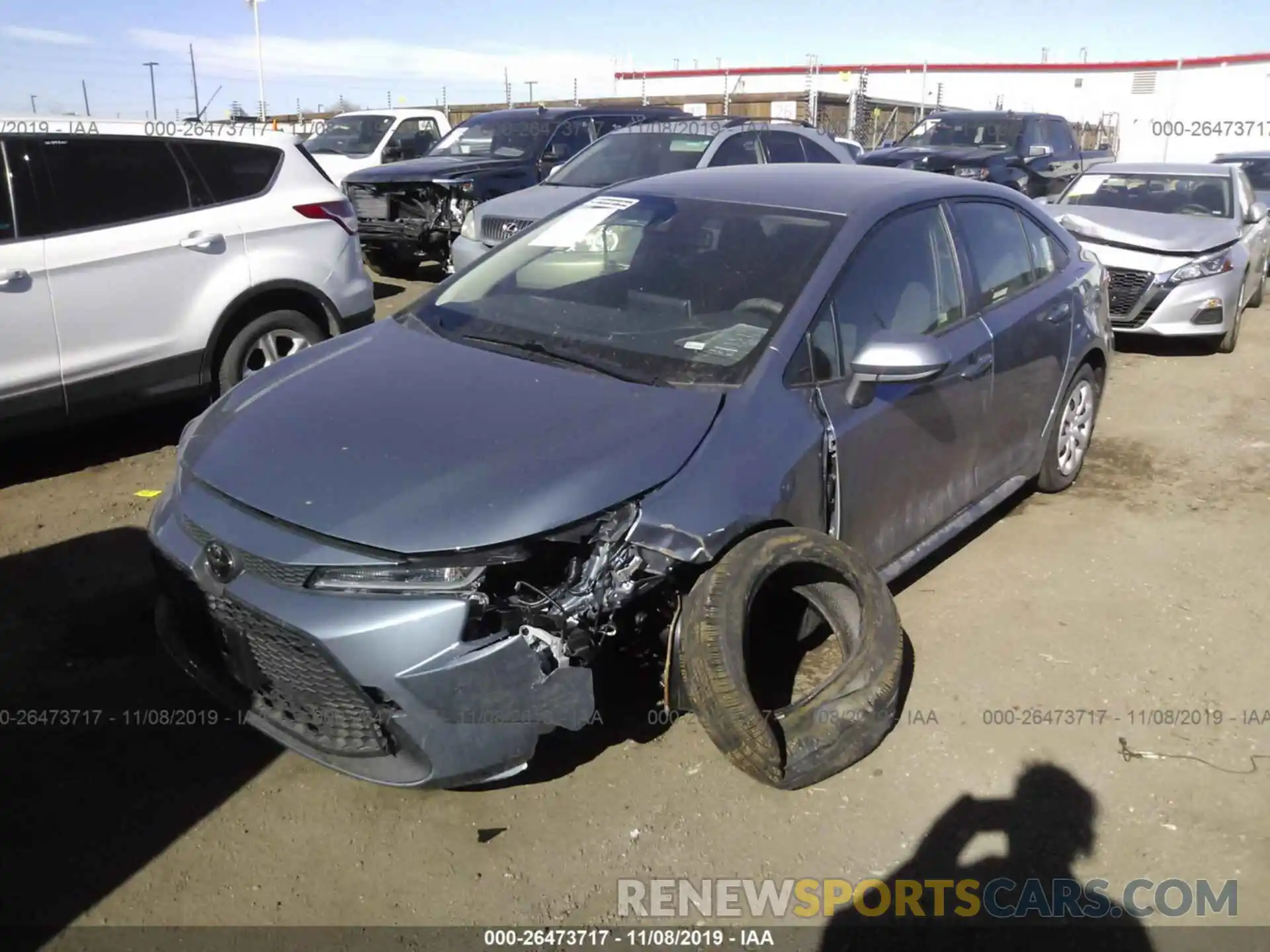 2 Фотография поврежденного автомобиля JTDEPRAE0LJ055045 TOYOTA COROLLA 2020