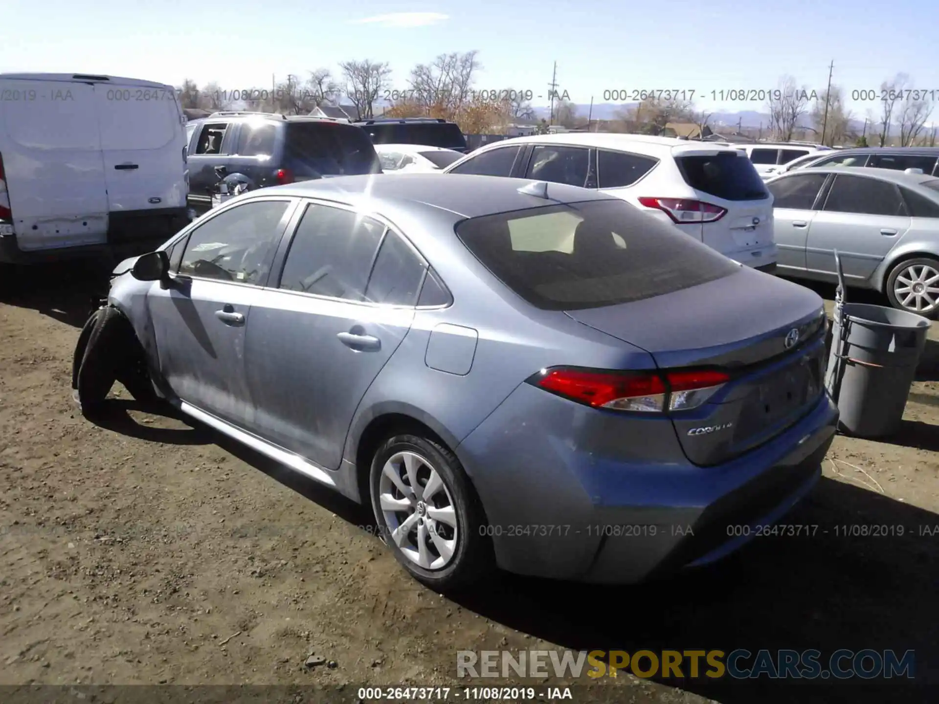 3 Photograph of a damaged car JTDEPRAE0LJ055045 TOYOTA COROLLA 2020