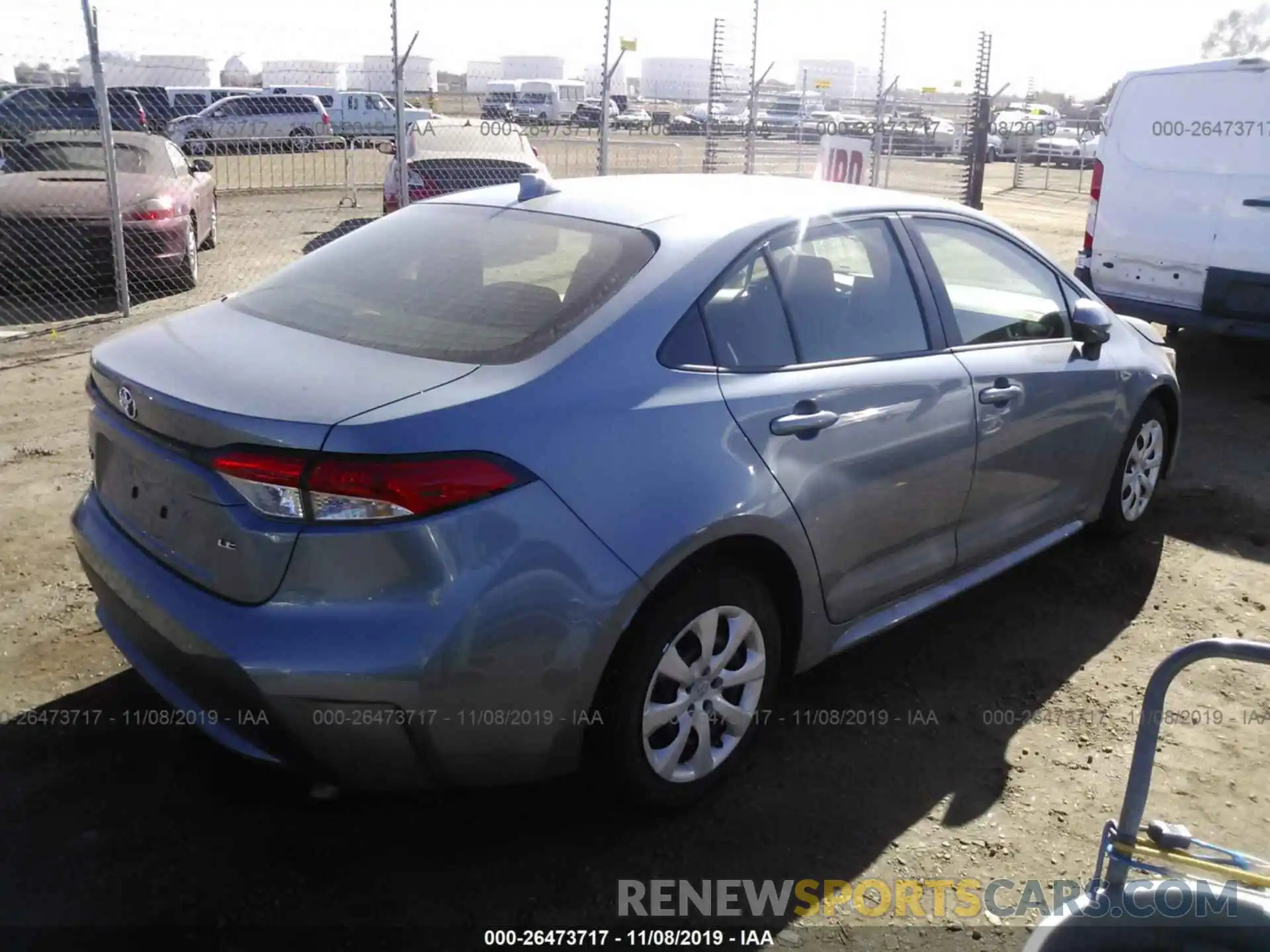 4 Photograph of a damaged car JTDEPRAE0LJ055045 TOYOTA COROLLA 2020