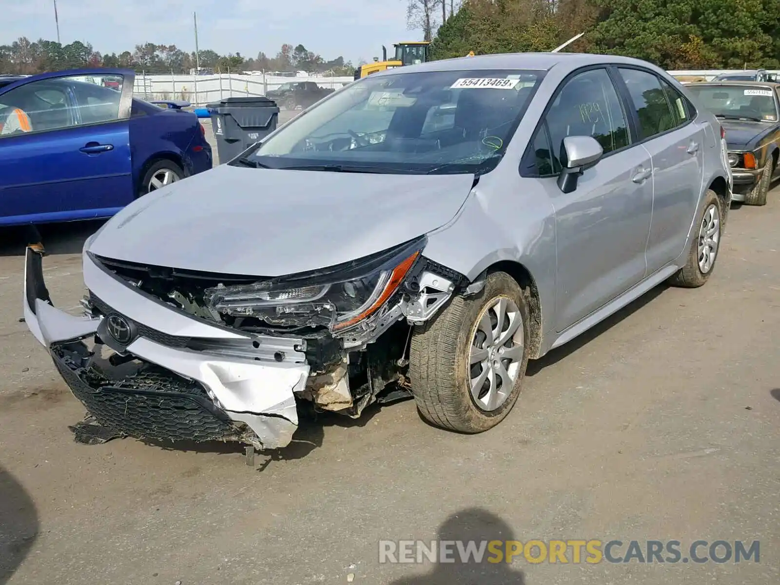 2 Photograph of a damaged car JTDEPRAE0LJ055689 TOYOTA COROLLA 2020