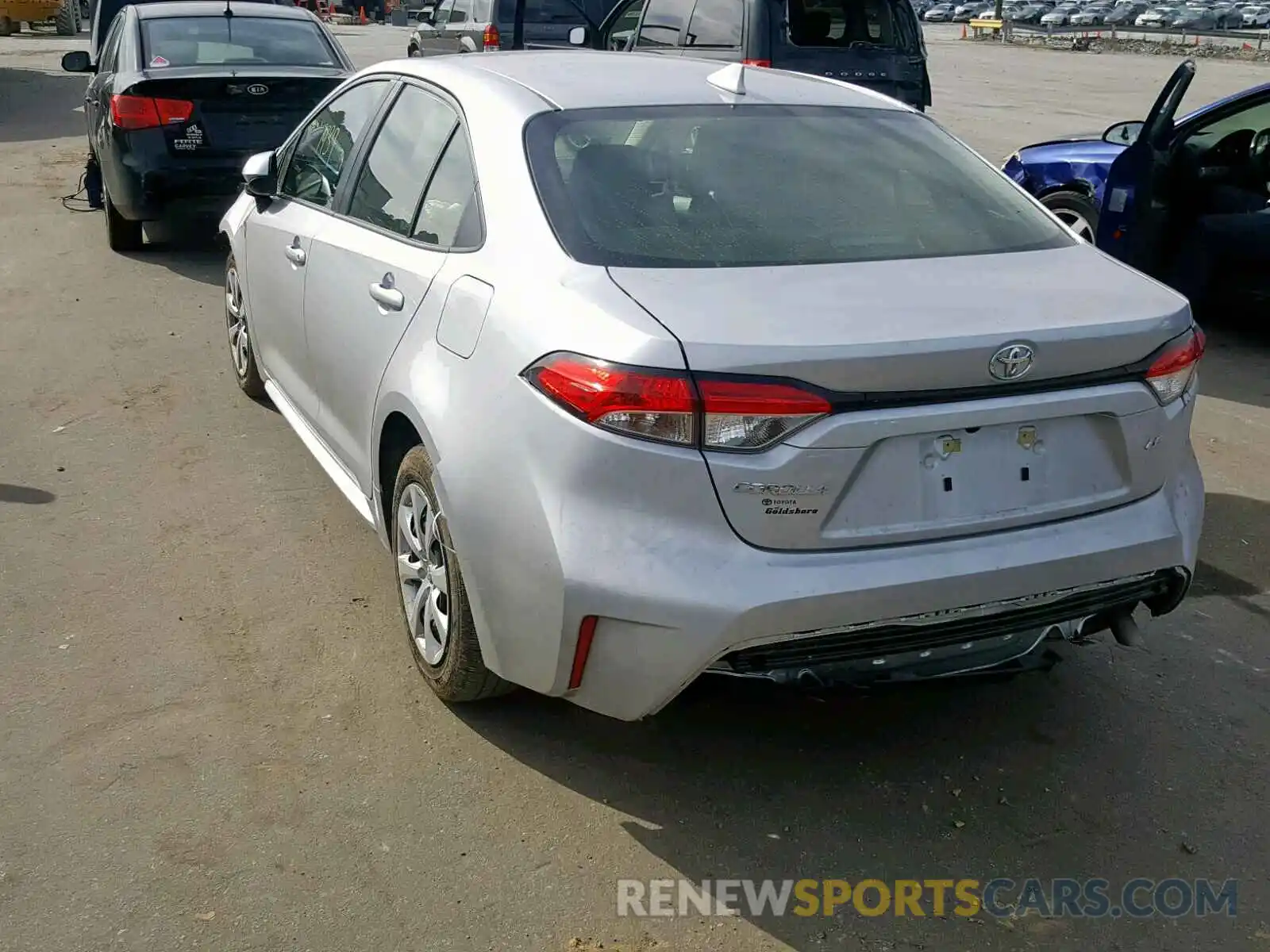 3 Photograph of a damaged car JTDEPRAE0LJ055689 TOYOTA COROLLA 2020