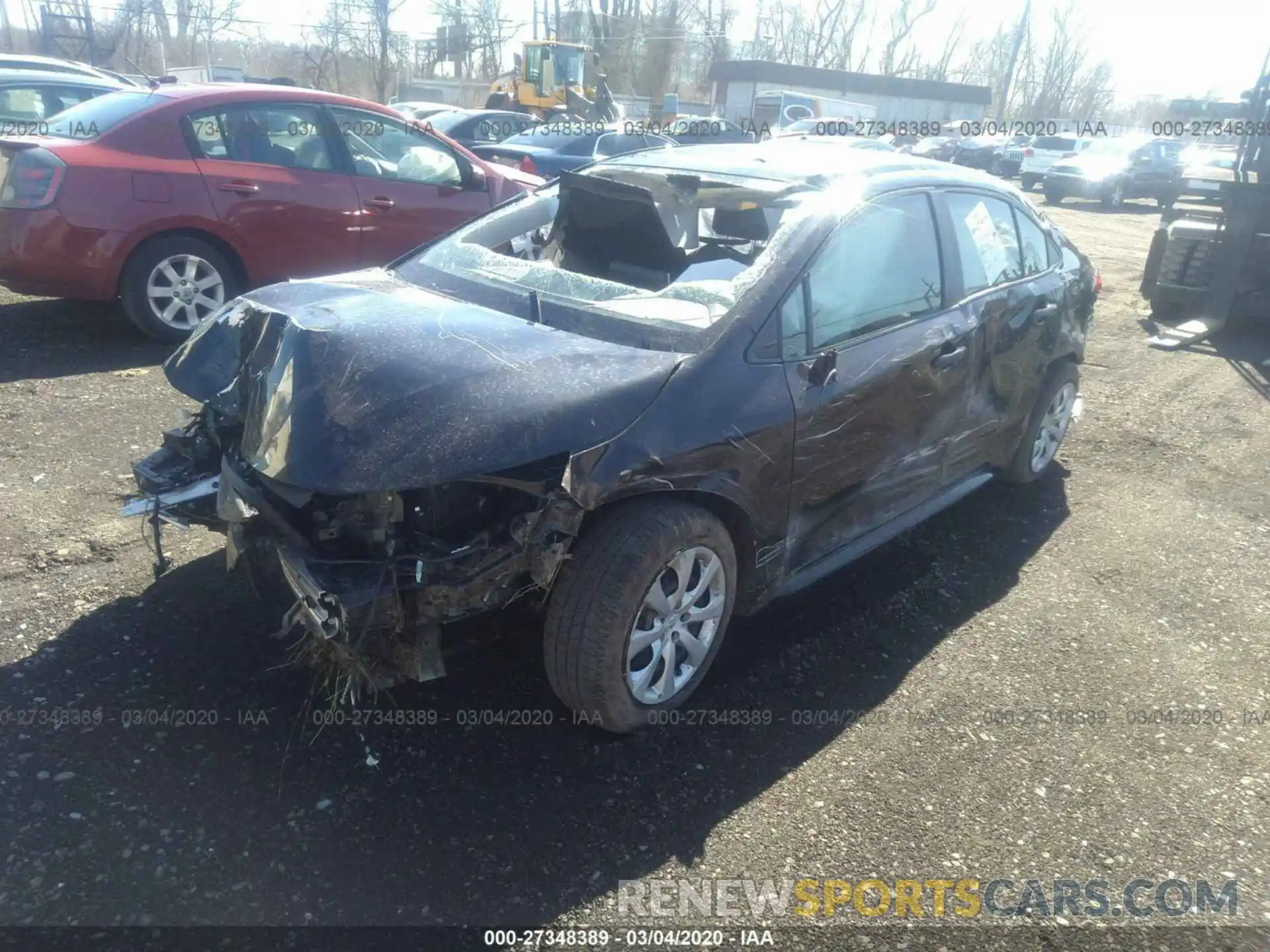 2 Photograph of a damaged car JTDEPRAE0LJ056048 TOYOTA COROLLA 2020