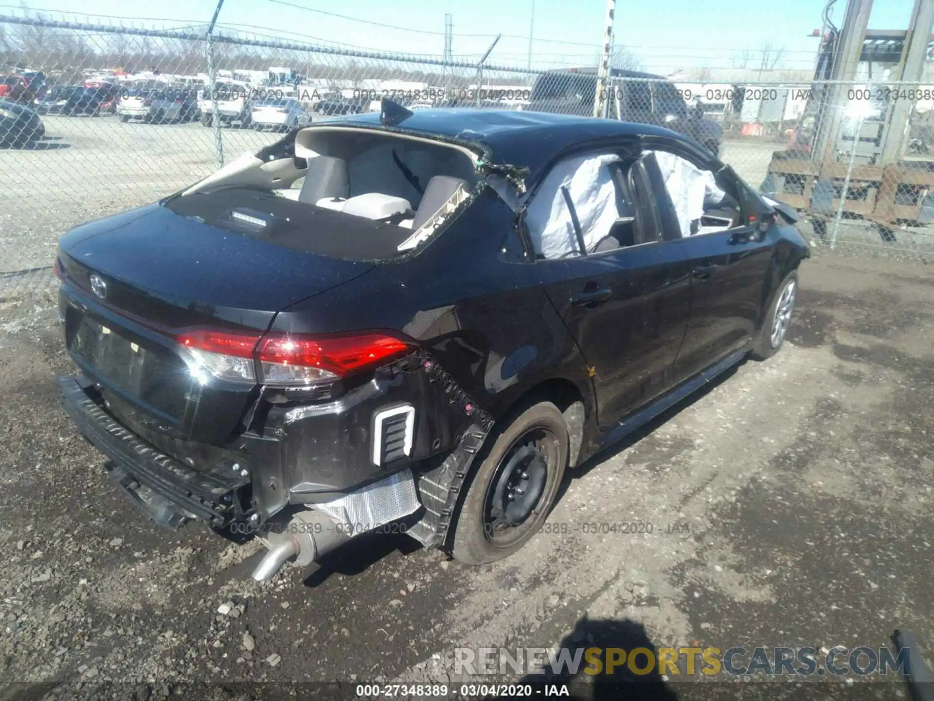 4 Photograph of a damaged car JTDEPRAE0LJ056048 TOYOTA COROLLA 2020