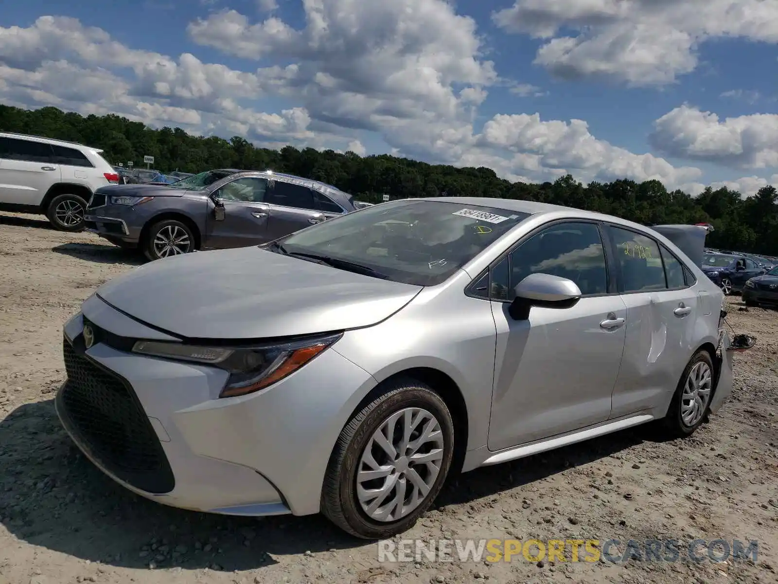 2 Photograph of a damaged car JTDEPRAE0LJ056227 TOYOTA COROLLA 2020