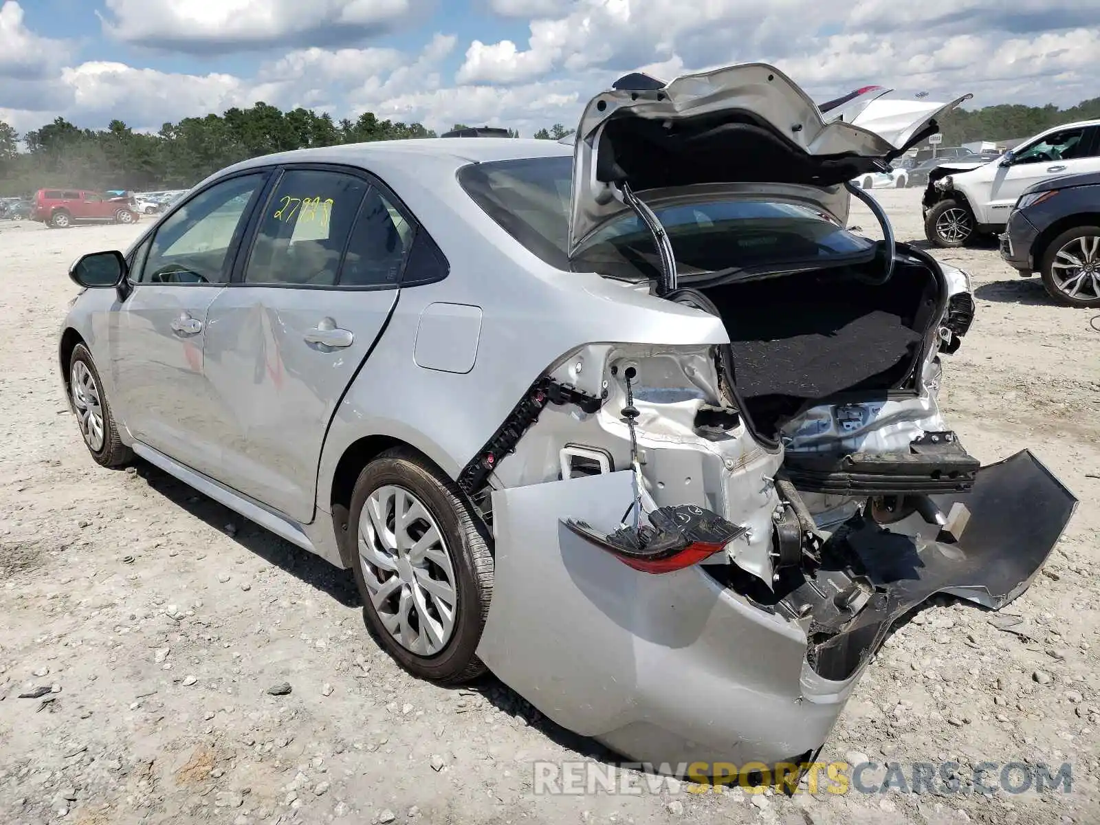 3 Photograph of a damaged car JTDEPRAE0LJ056227 TOYOTA COROLLA 2020