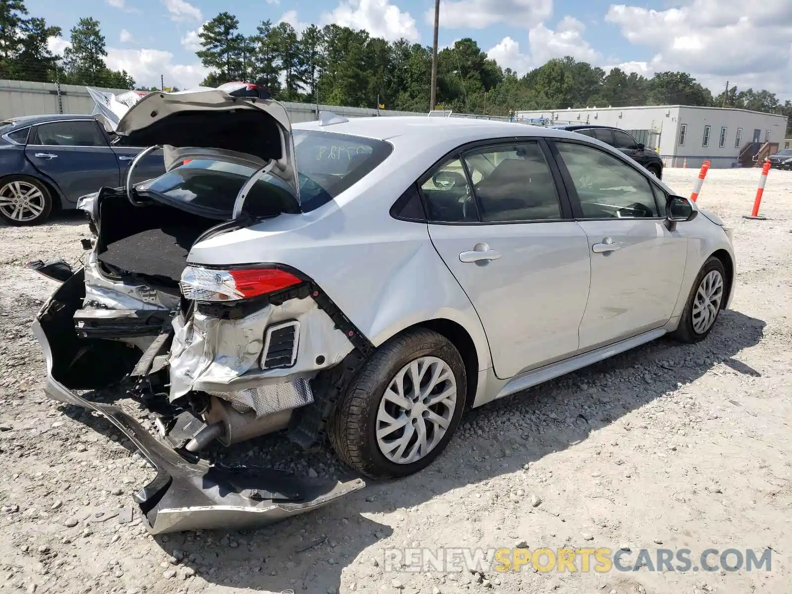 4 Photograph of a damaged car JTDEPRAE0LJ056227 TOYOTA COROLLA 2020