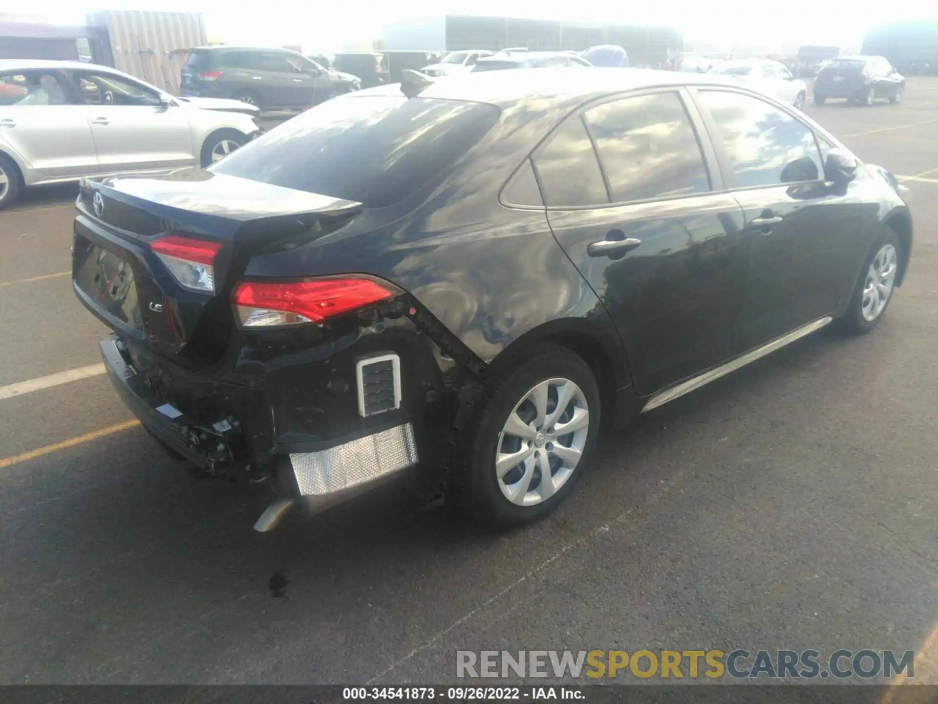 4 Photograph of a damaged car JTDEPRAE0LJ056874 TOYOTA COROLLA 2020