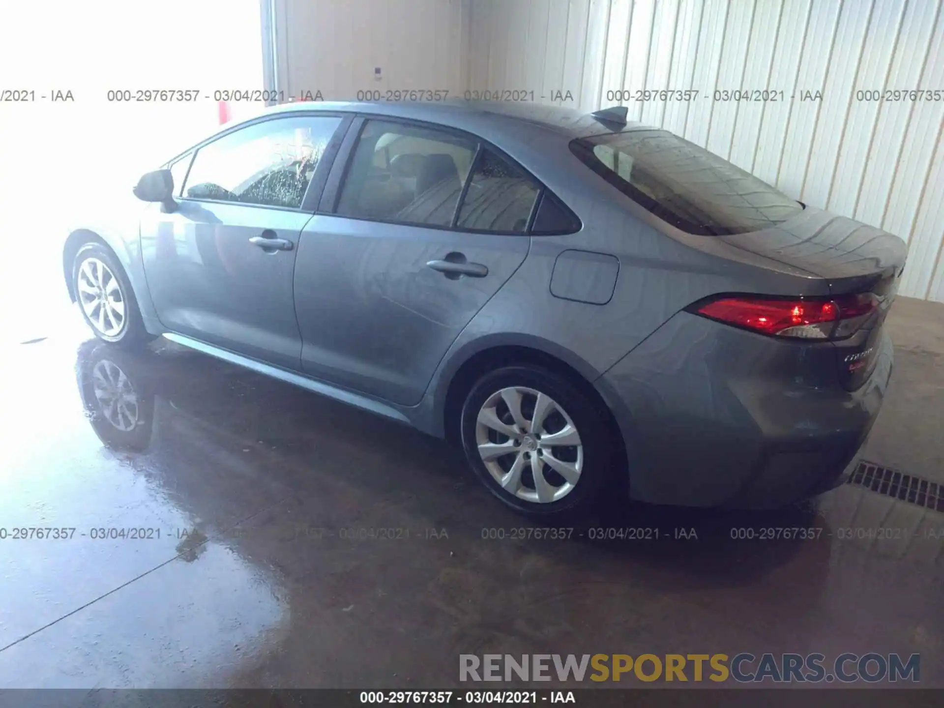 3 Photograph of a damaged car JTDEPRAE0LJ057071 TOYOTA COROLLA 2020