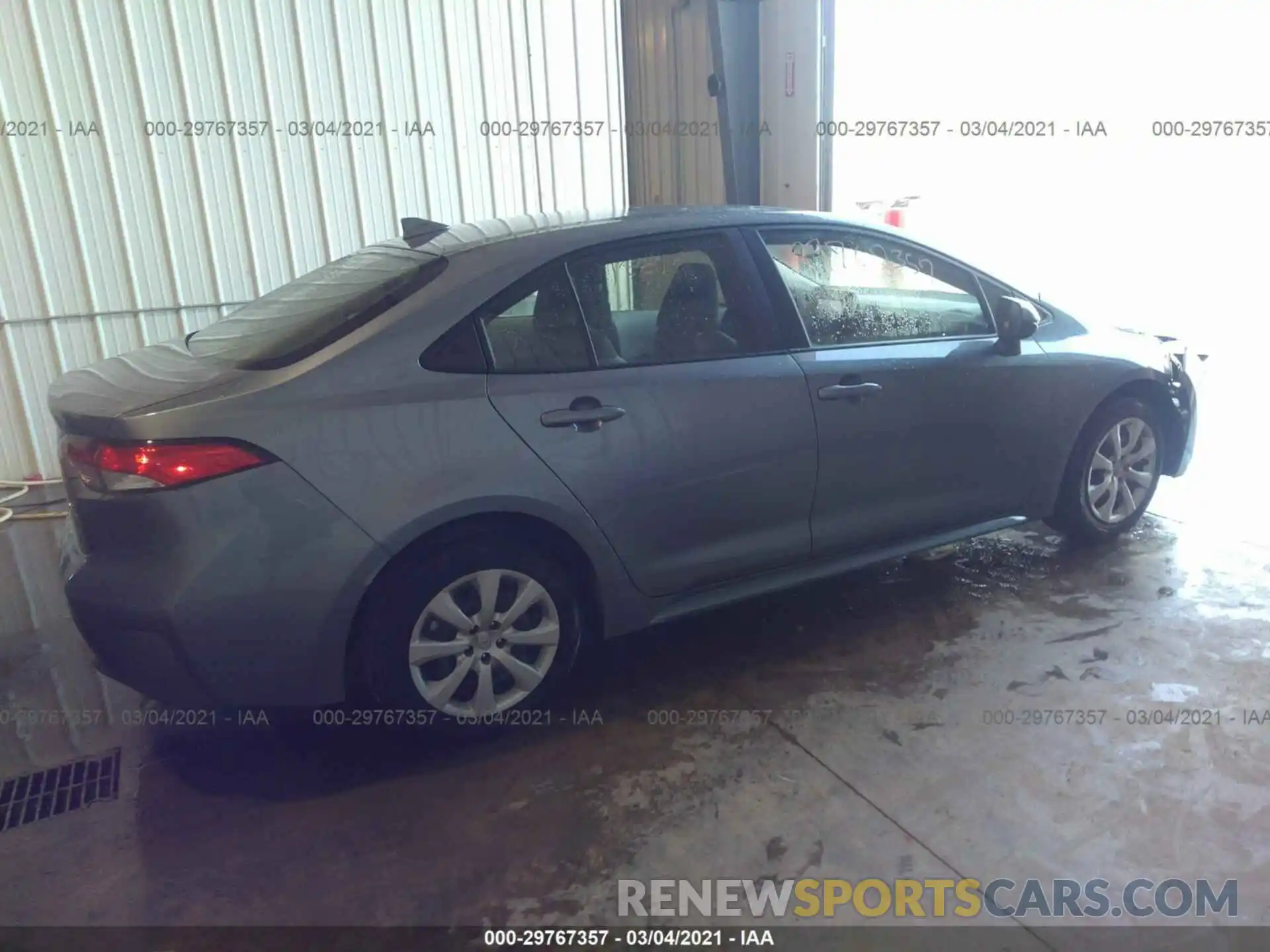 4 Photograph of a damaged car JTDEPRAE0LJ057071 TOYOTA COROLLA 2020