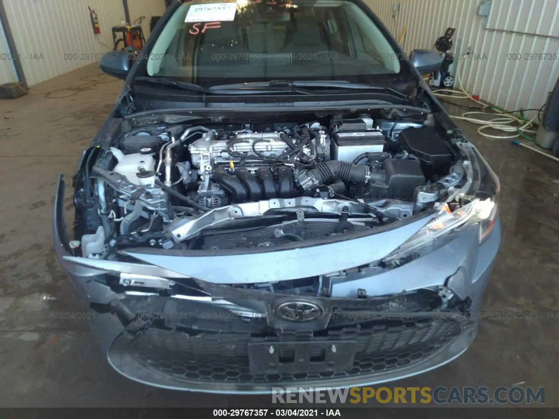 6 Photograph of a damaged car JTDEPRAE0LJ057071 TOYOTA COROLLA 2020