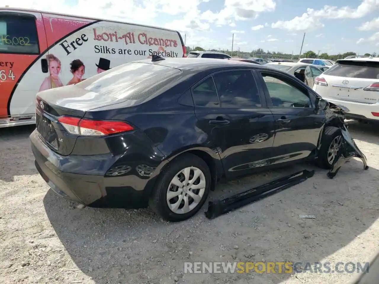 4 Photograph of a damaged car JTDEPRAE0LJ057135 TOYOTA COROLLA 2020