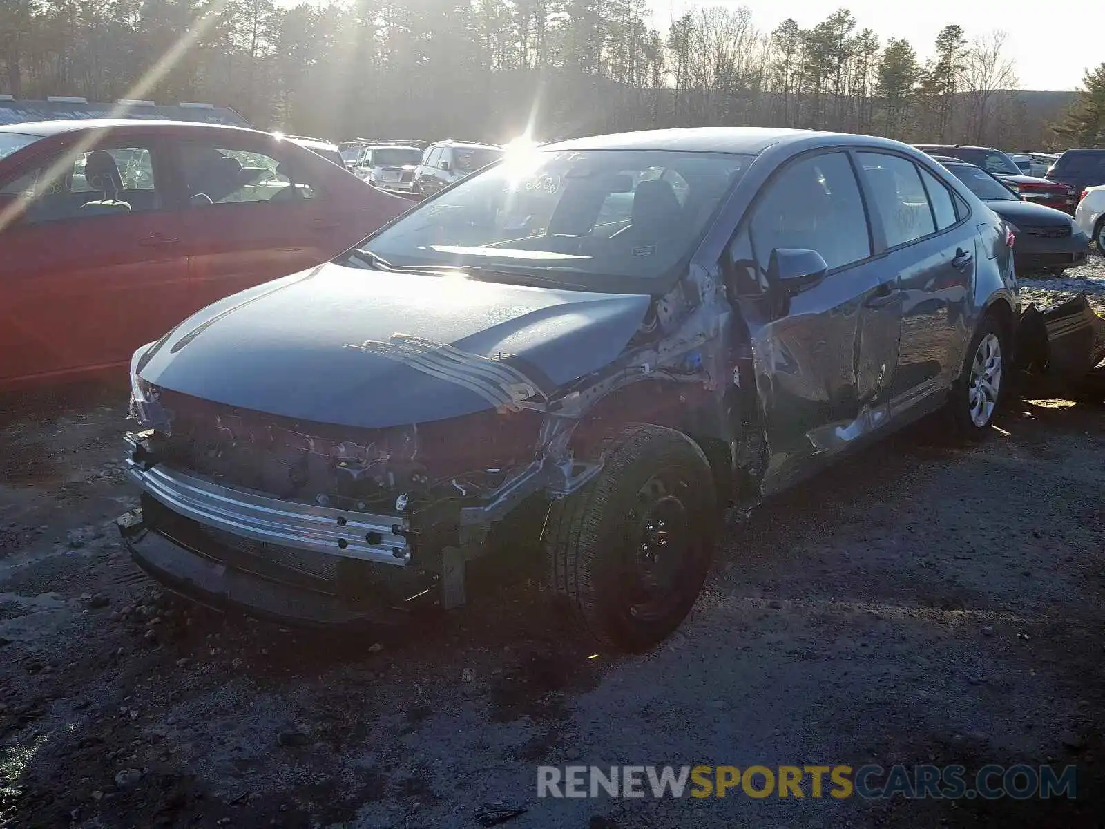 2 Photograph of a damaged car JTDEPRAE0LJ057152 TOYOTA COROLLA 2020