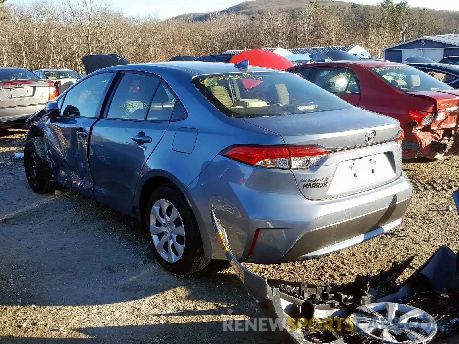 3 Photograph of a damaged car JTDEPRAE0LJ057152 TOYOTA COROLLA 2020