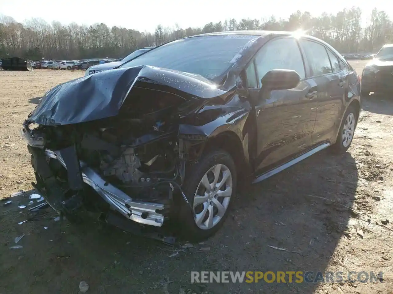 2 Photograph of a damaged car JTDEPRAE0LJ057314 TOYOTA COROLLA 2020