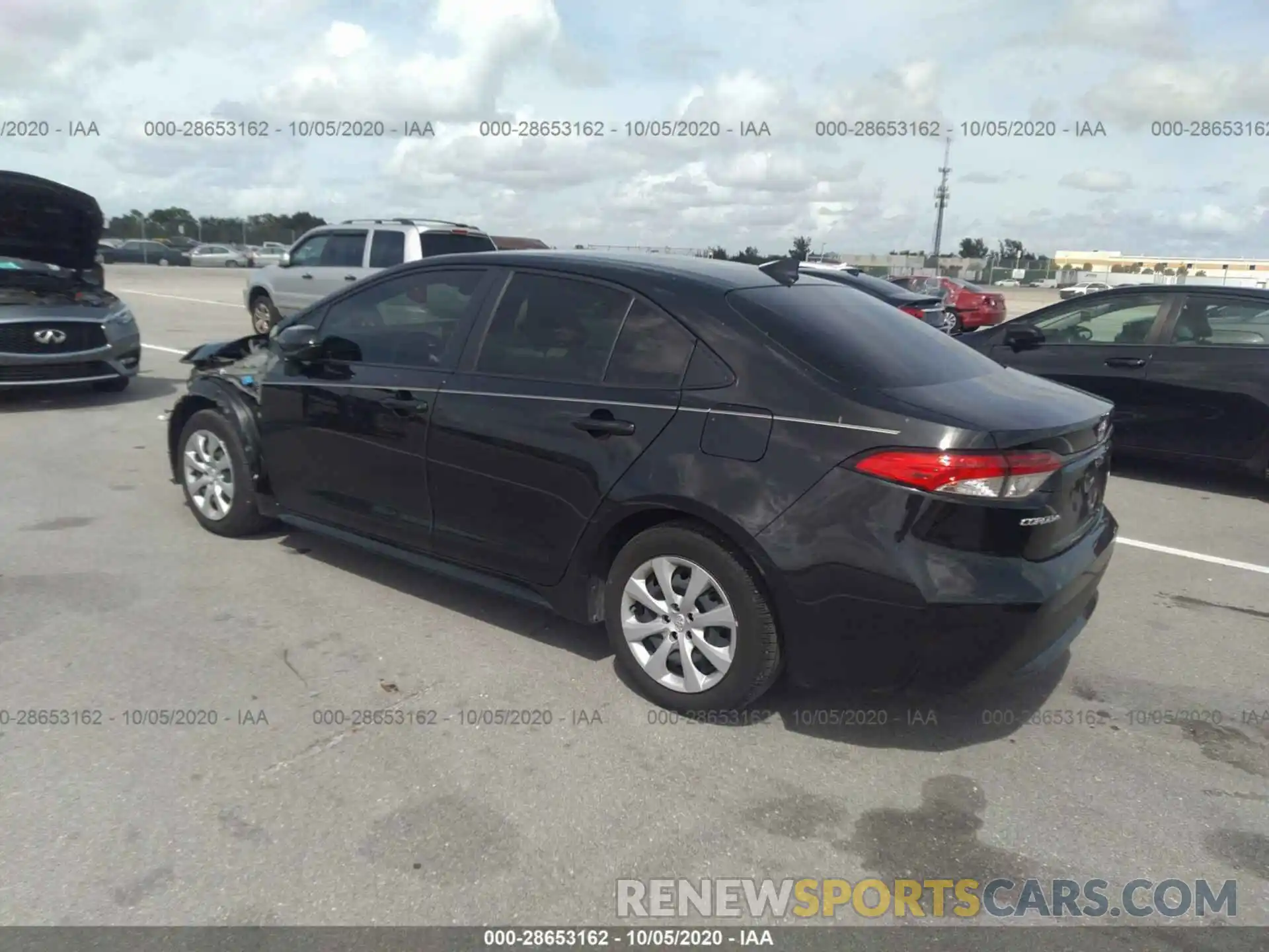 3 Photograph of a damaged car JTDEPRAE0LJ057653 TOYOTA COROLLA 2020