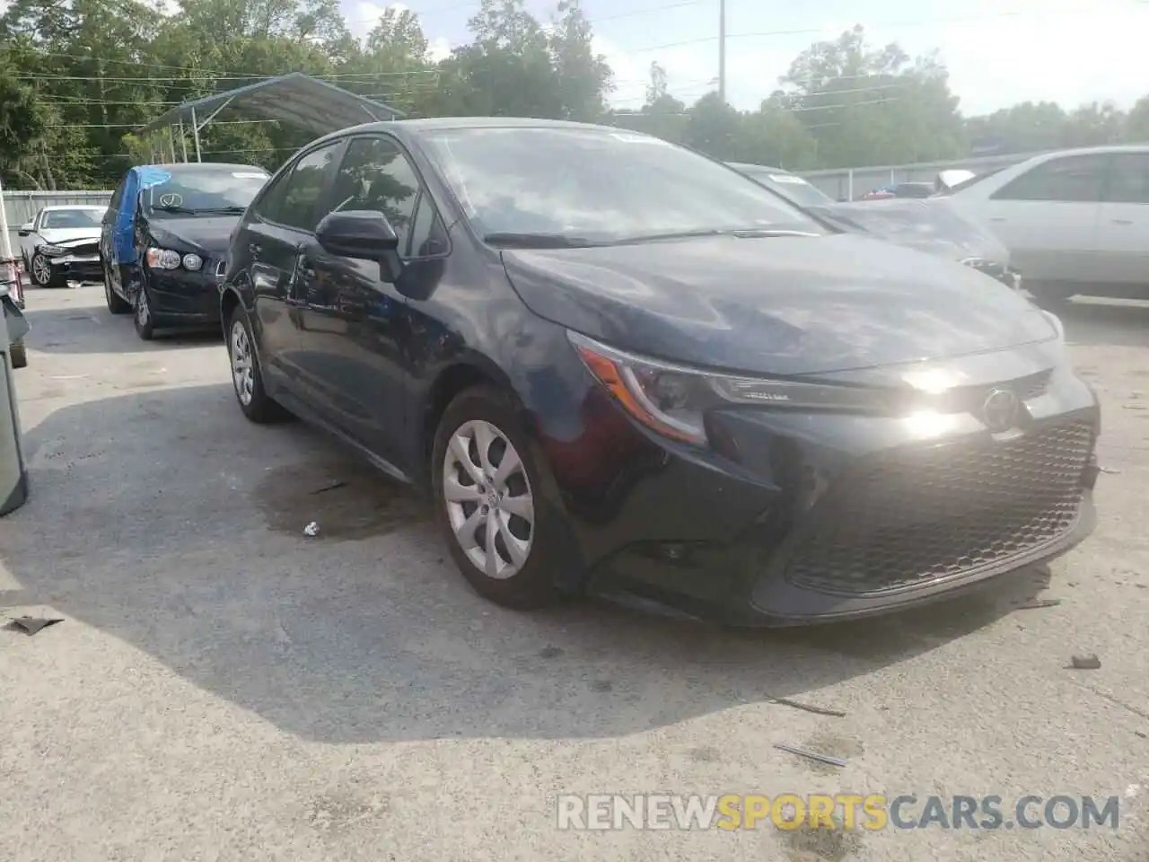 1 Photograph of a damaged car JTDEPRAE0LJ058124 TOYOTA COROLLA 2020