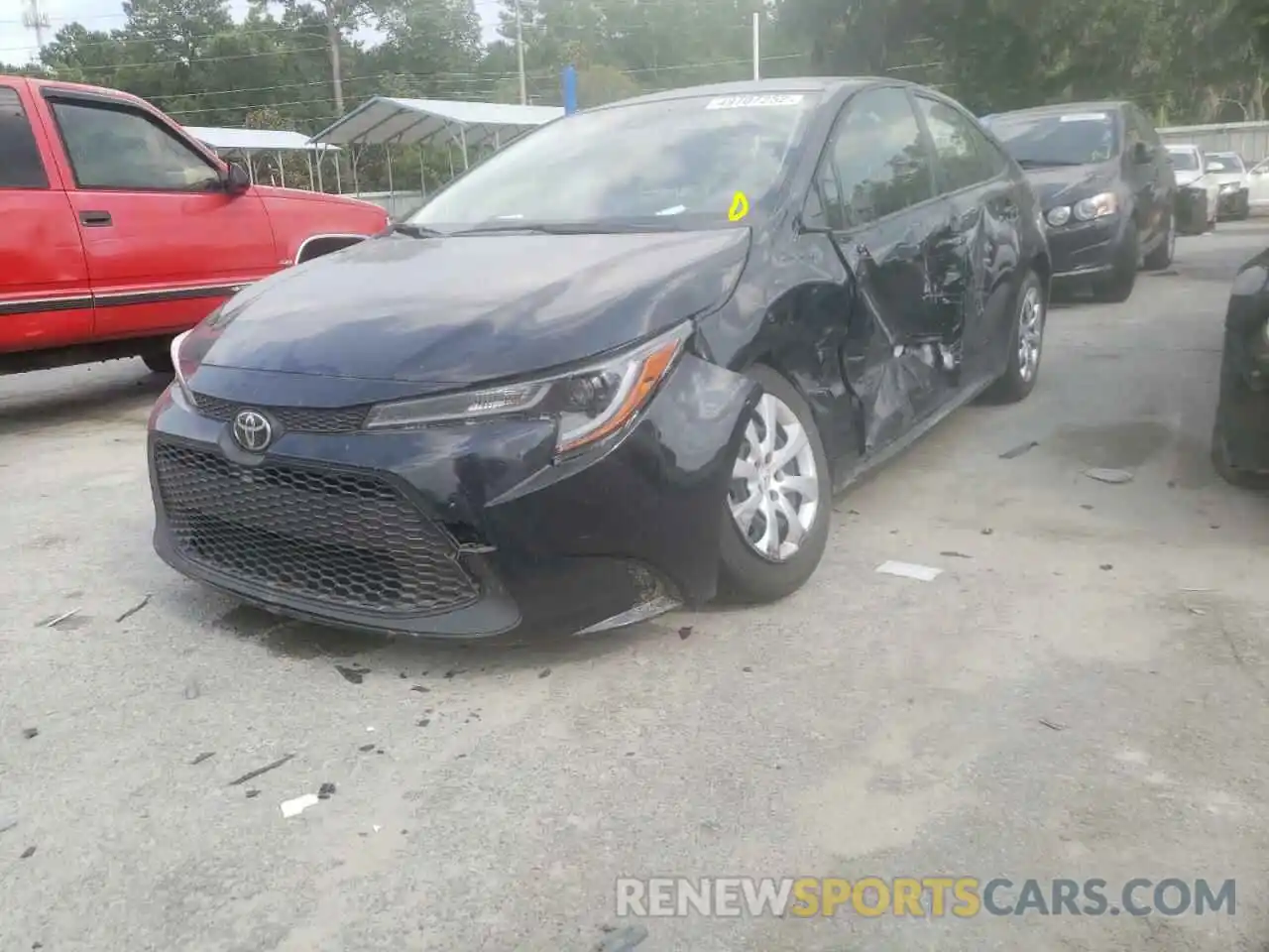 2 Photograph of a damaged car JTDEPRAE0LJ058124 TOYOTA COROLLA 2020